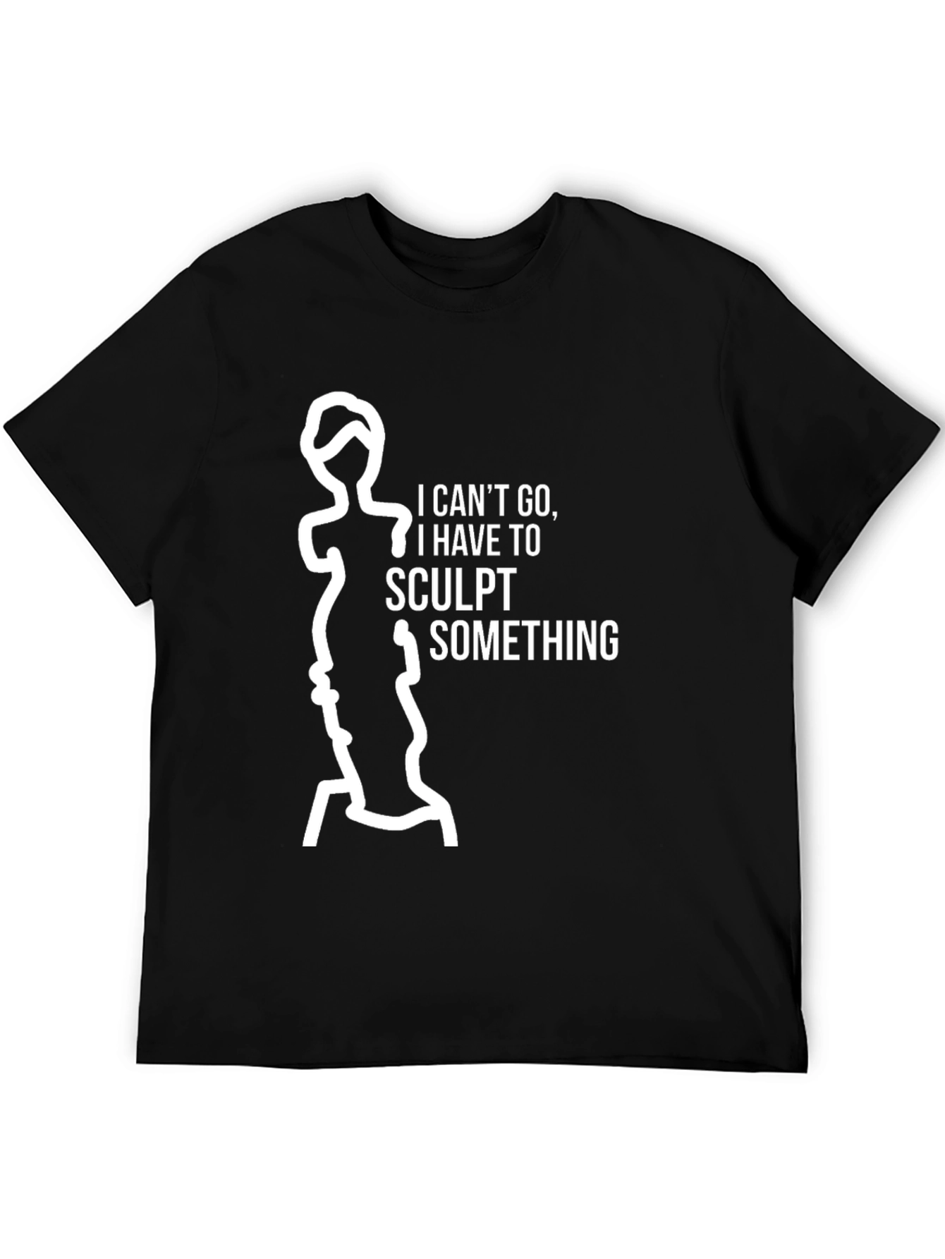 Black Sculpt Something Graphic Tee - Black view 5