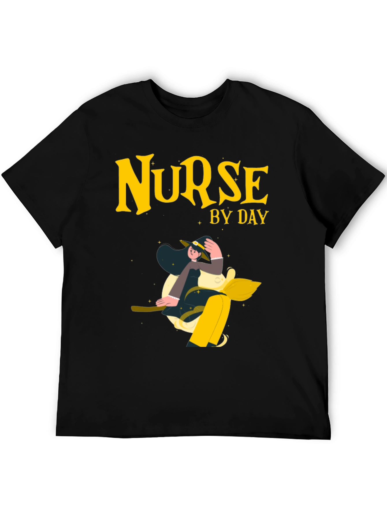 Black Nurse By Day T-Shirt - Novelty Apparel view 5