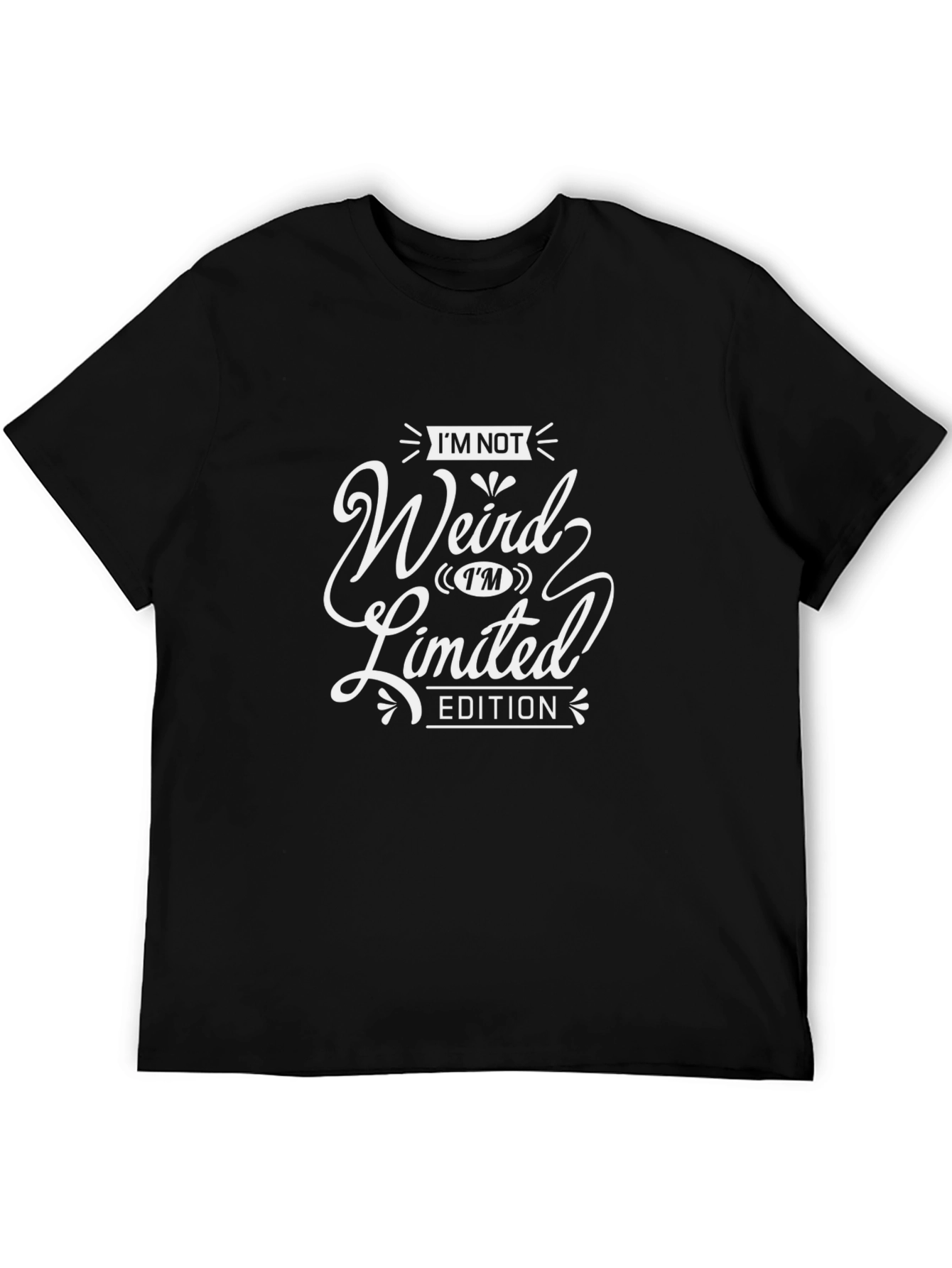 Black I'm Not Weird T-Shirt - Limited Edition Funny Tee view 5