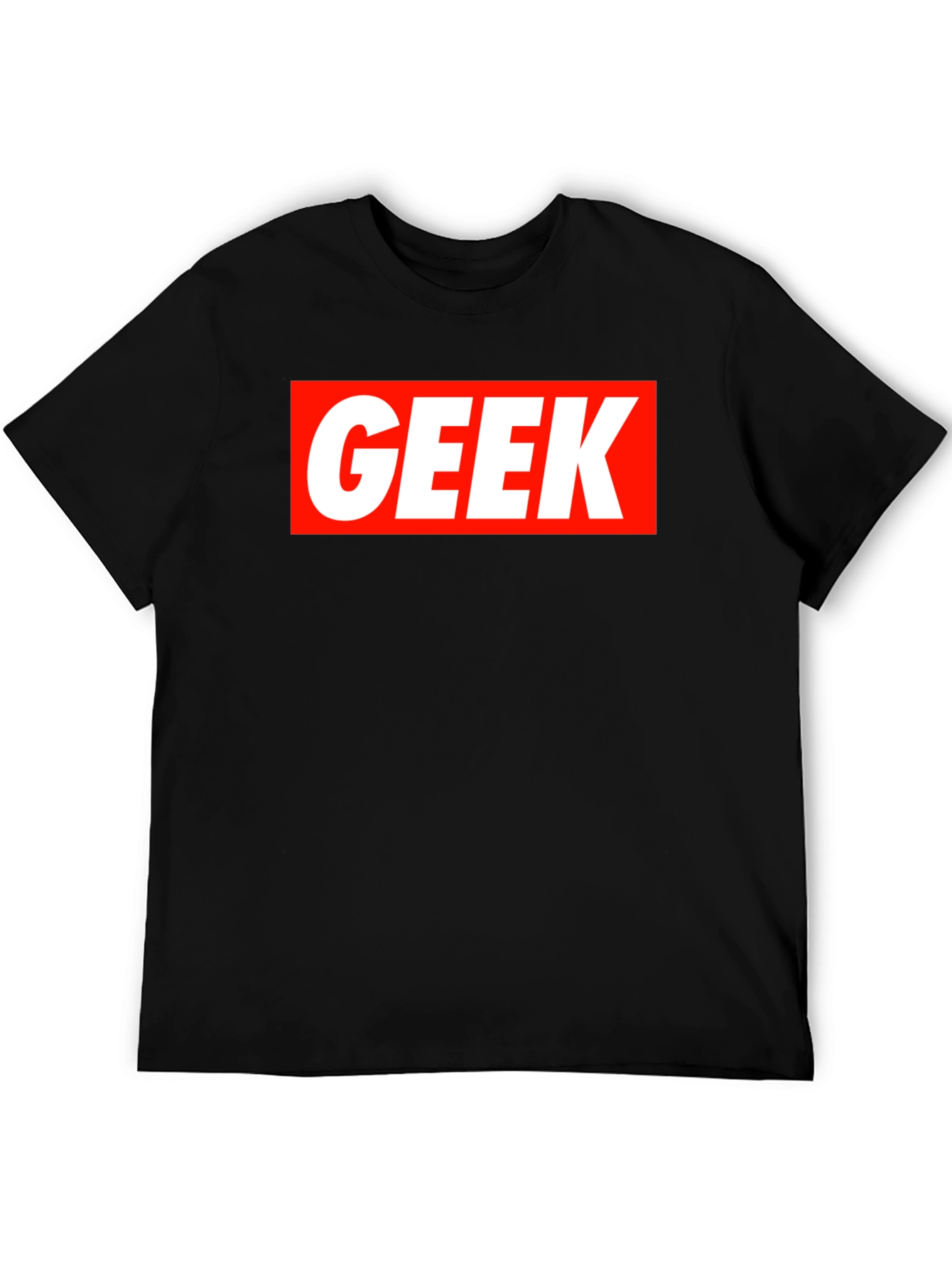 Black Geek Graphic Tee - Black Short Sleeve T-Shirt view 5