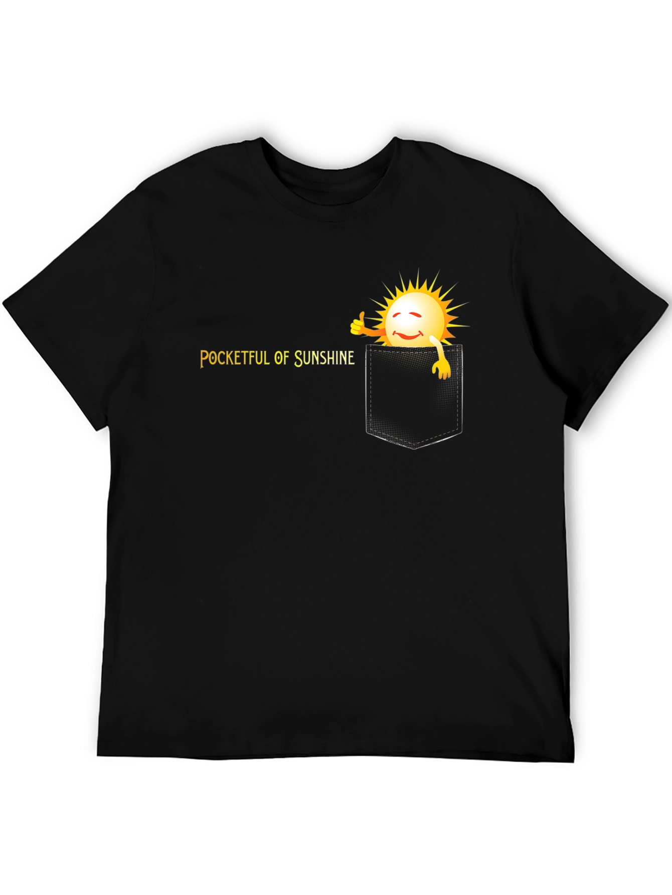 Black Pocketful of Sunshine Graphic T-Shirt view 5