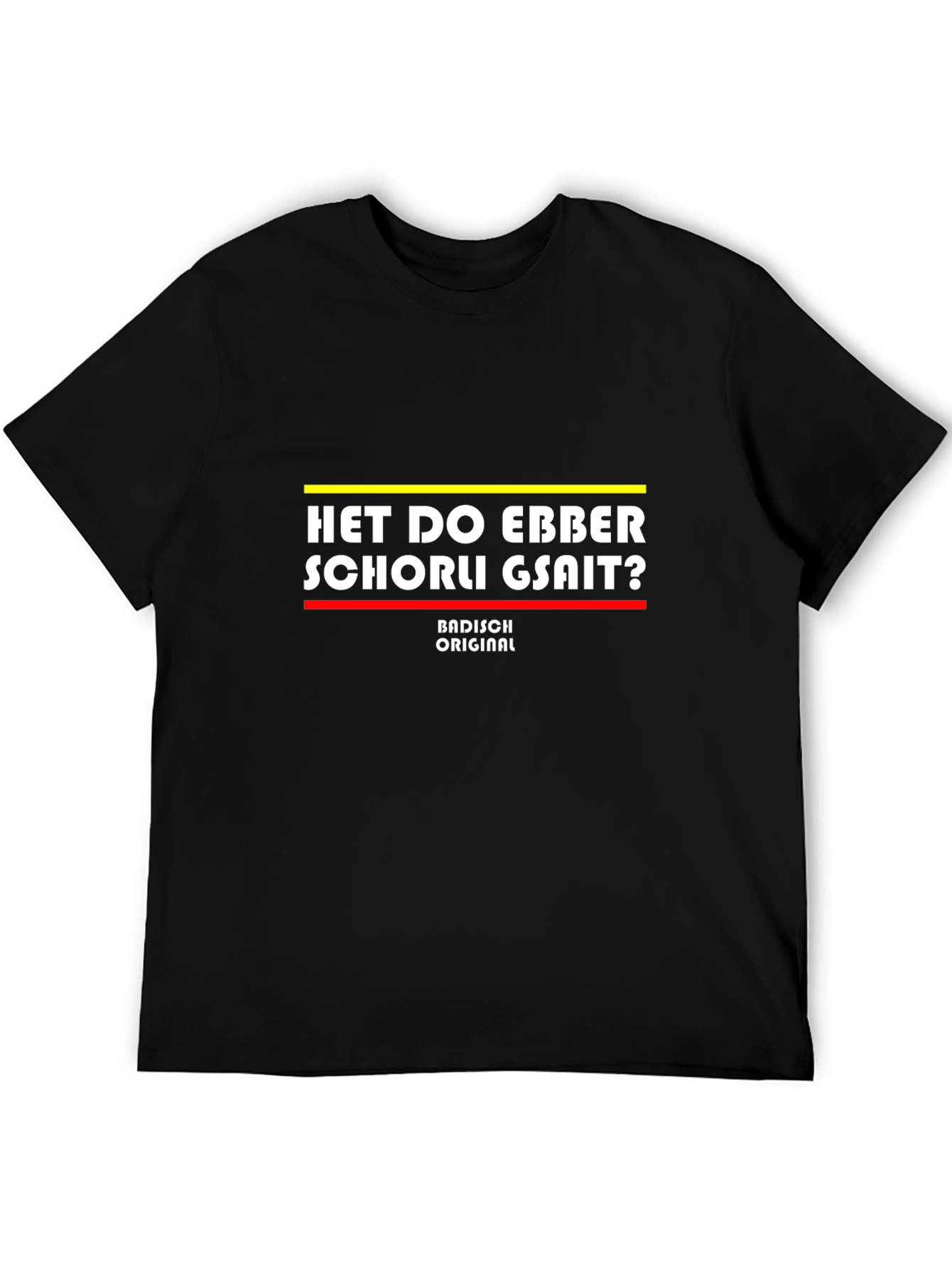 Black Het Do Ebber Schorli Gsait T-Shirt - Badisch Original view 5