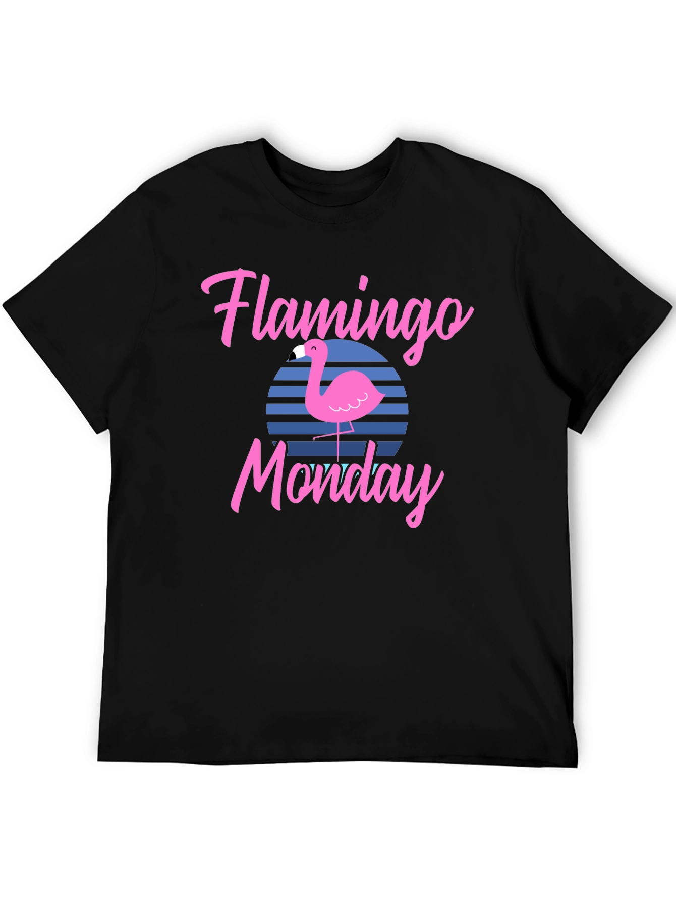 Black Flamingo Monday Graphic Tee view 5