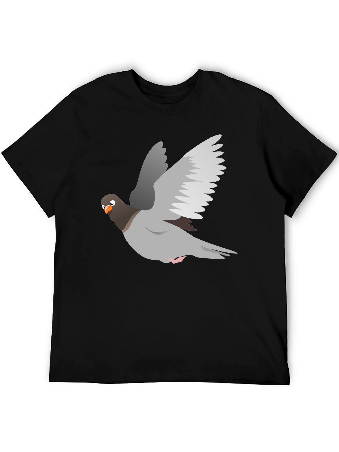 Black Pigeon Graphic Tee - Soft Cotton Blend view 5