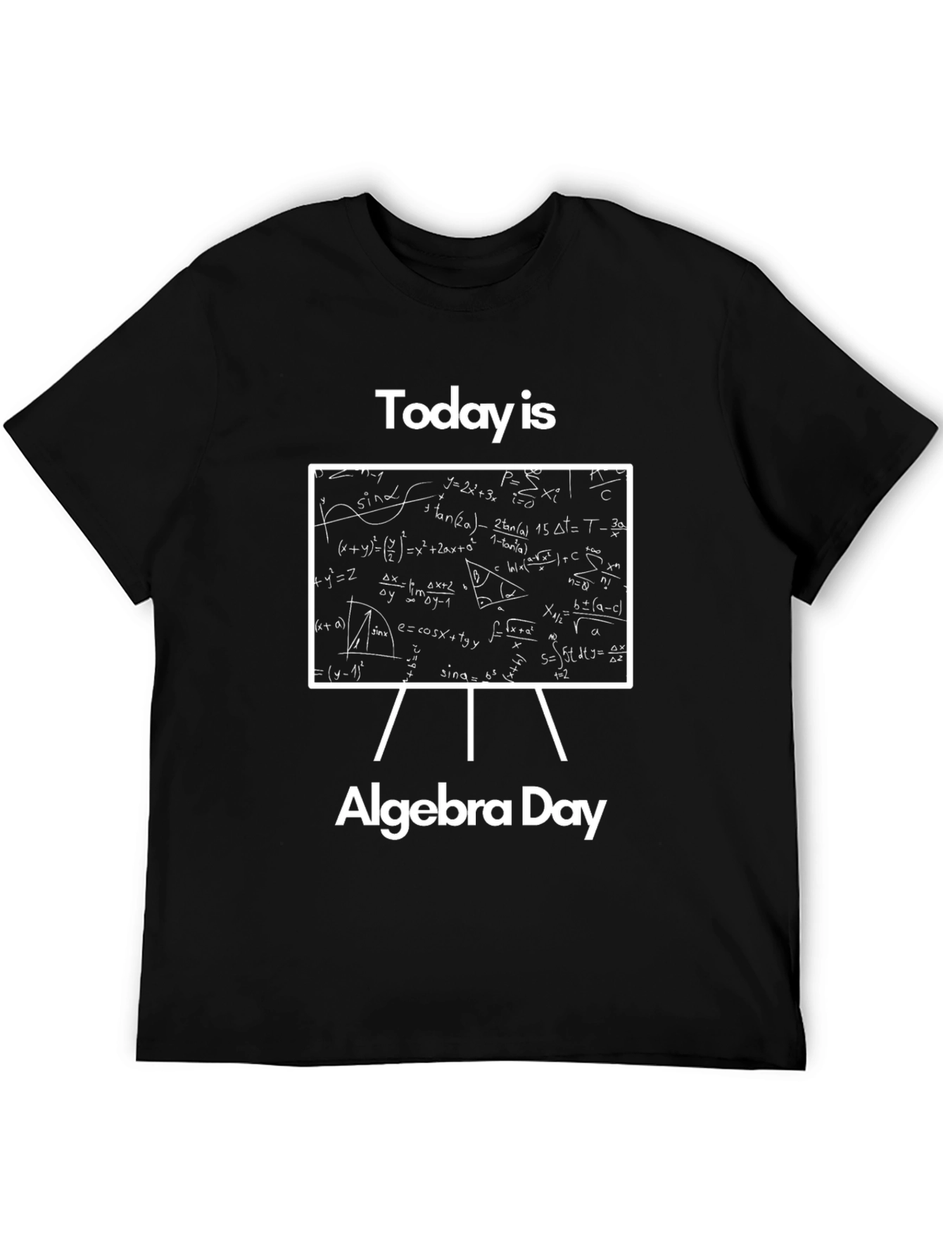 Black Today is Algebra Day T-Shirt view 5