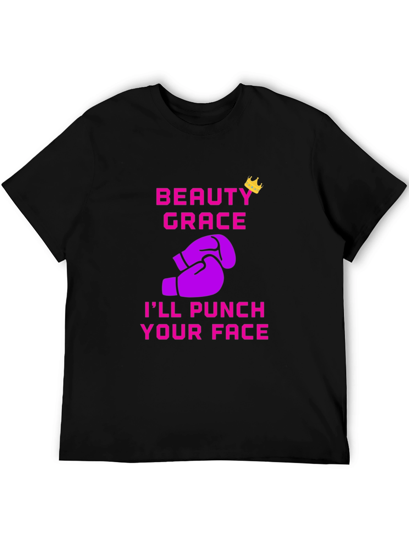 Black Beauty Grace Punch Your Face T-Shirt view 5