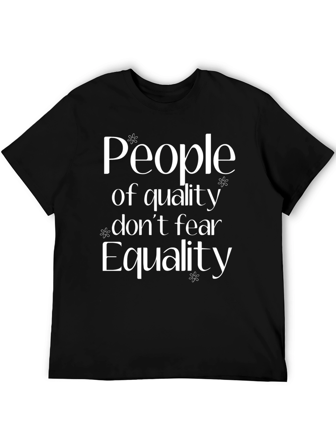 Black Equality Graphic Tee - Quality People Unite! view 5