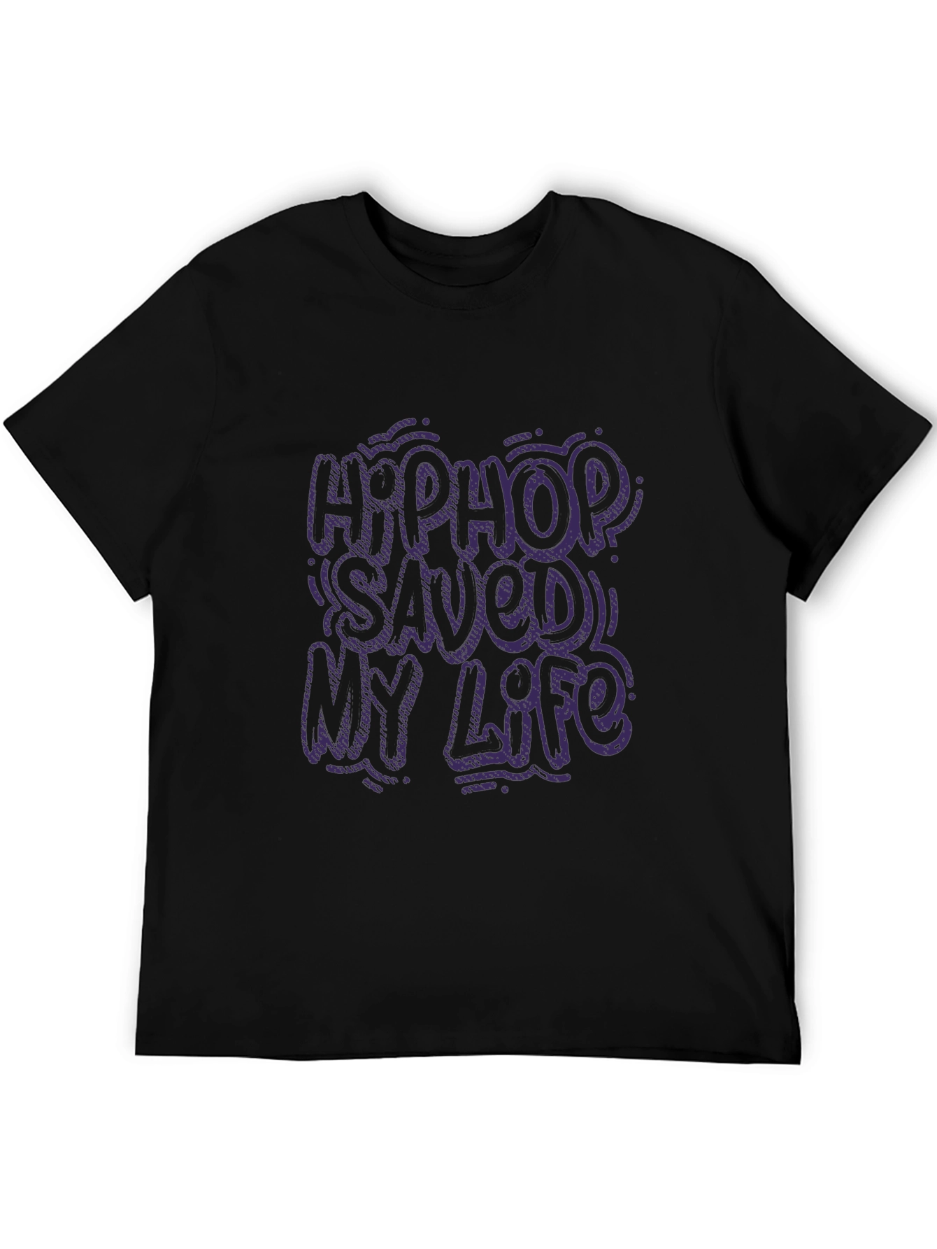 Black Hip Hop Saved My Life Graphic Tee view 5