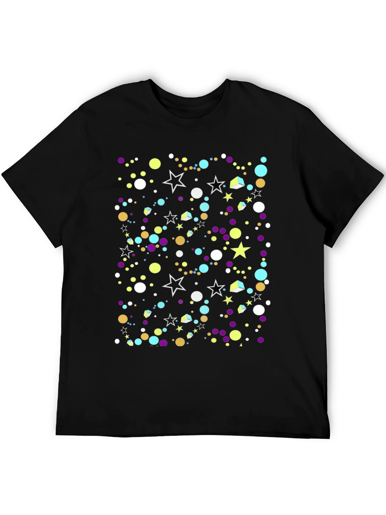 Black Star & Dot Pattern Tee view 5