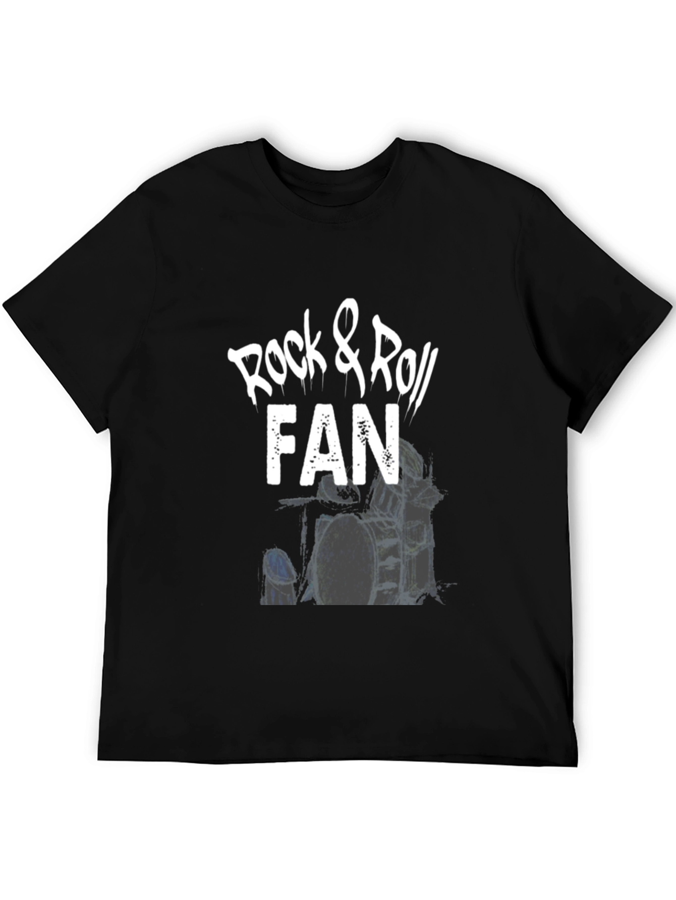 Black Rock & Roll Fan T-Shirt - Cool Music Tee view 5