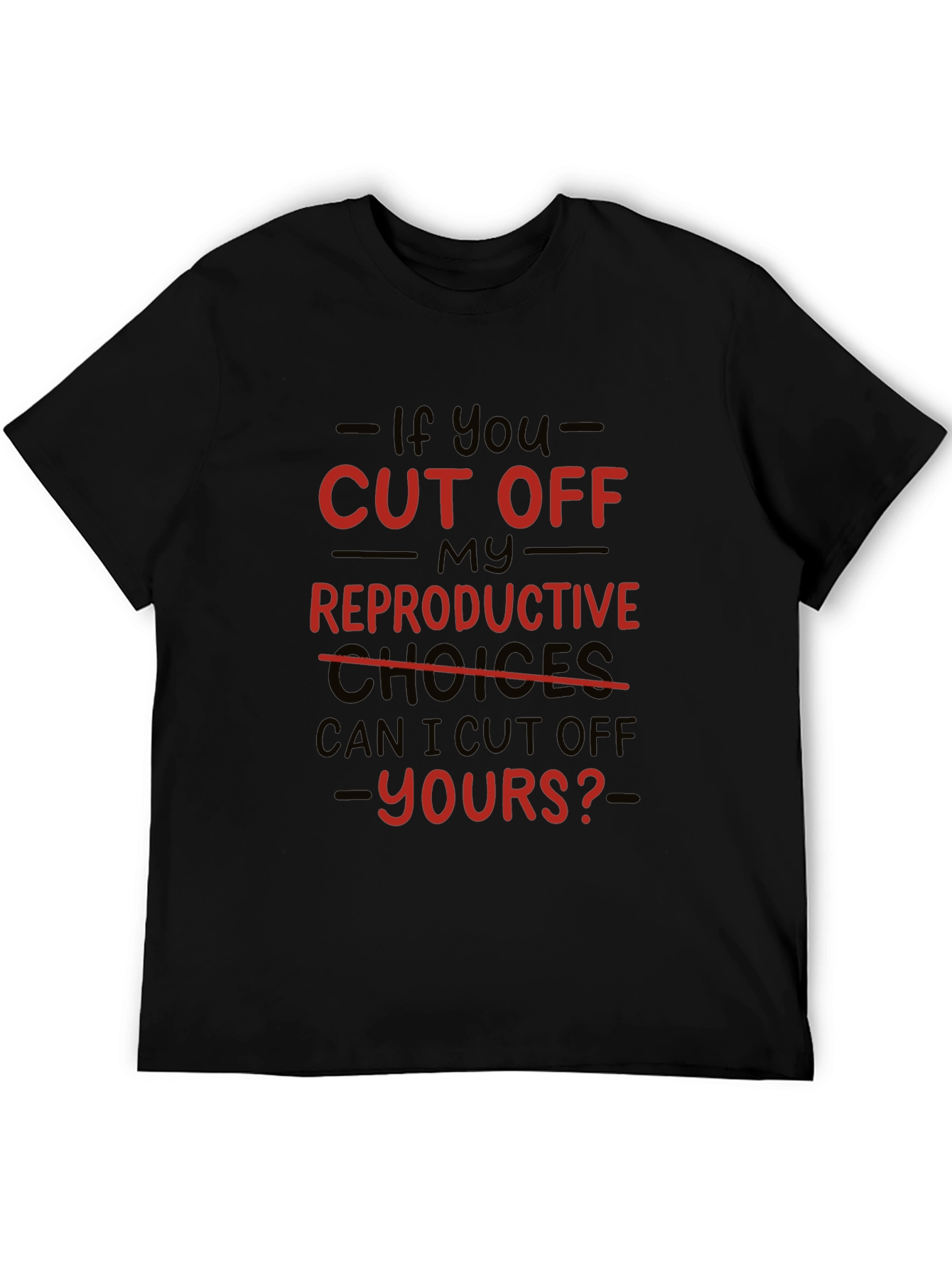 Black Reproductive Rights Graphic T-Shirt view 5