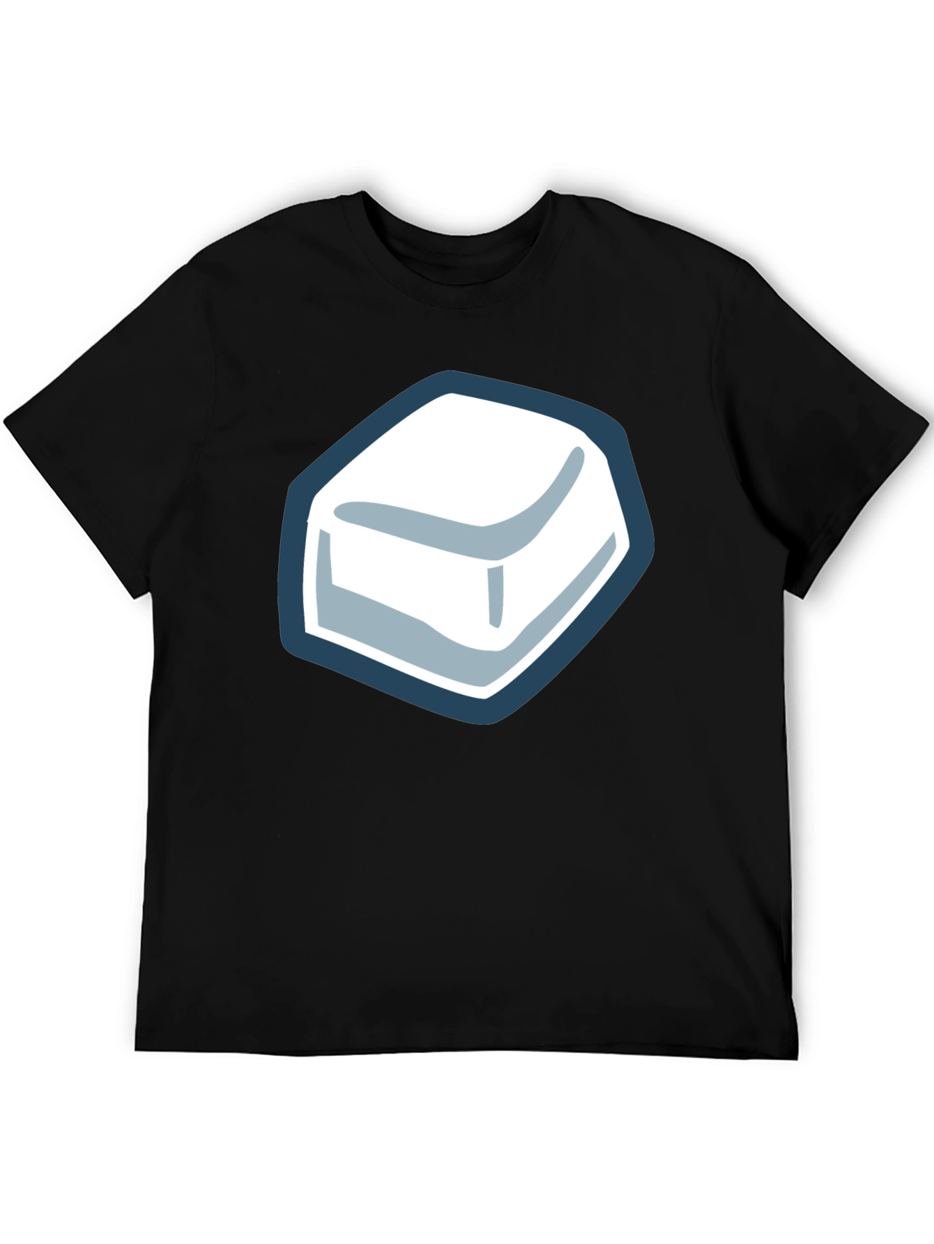 Black Cube Graphic Tee - Cool Minimalist Design view 5
