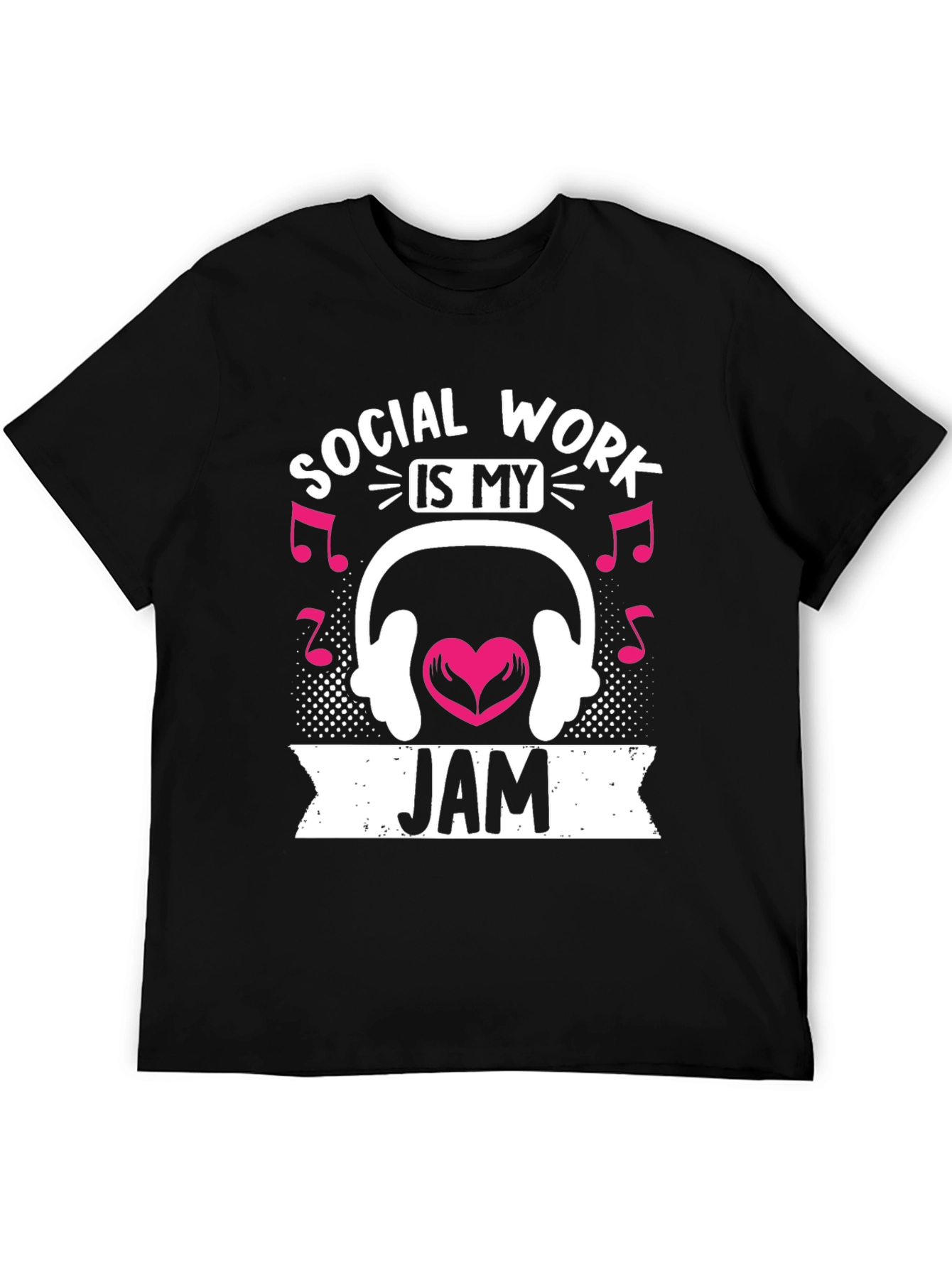 Black Social Work Is My Jam T-Shirt view 5