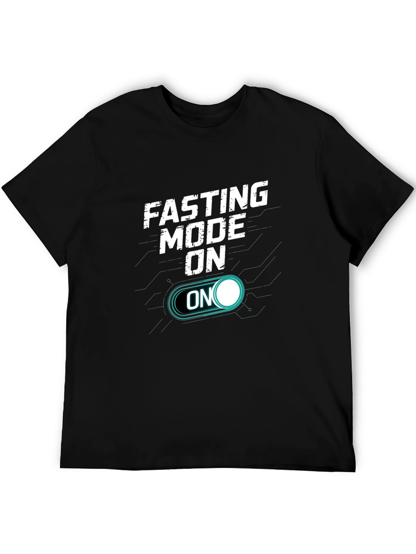 Black Fasting Mode On T-Shirt - Motivational Tee view 5