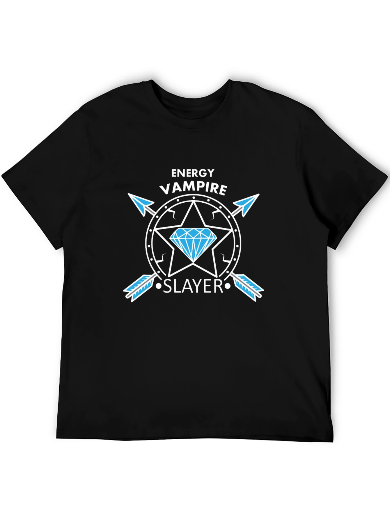Black Energy Vampire Slayer T-Shirt - Unique Graphic Tee view 5