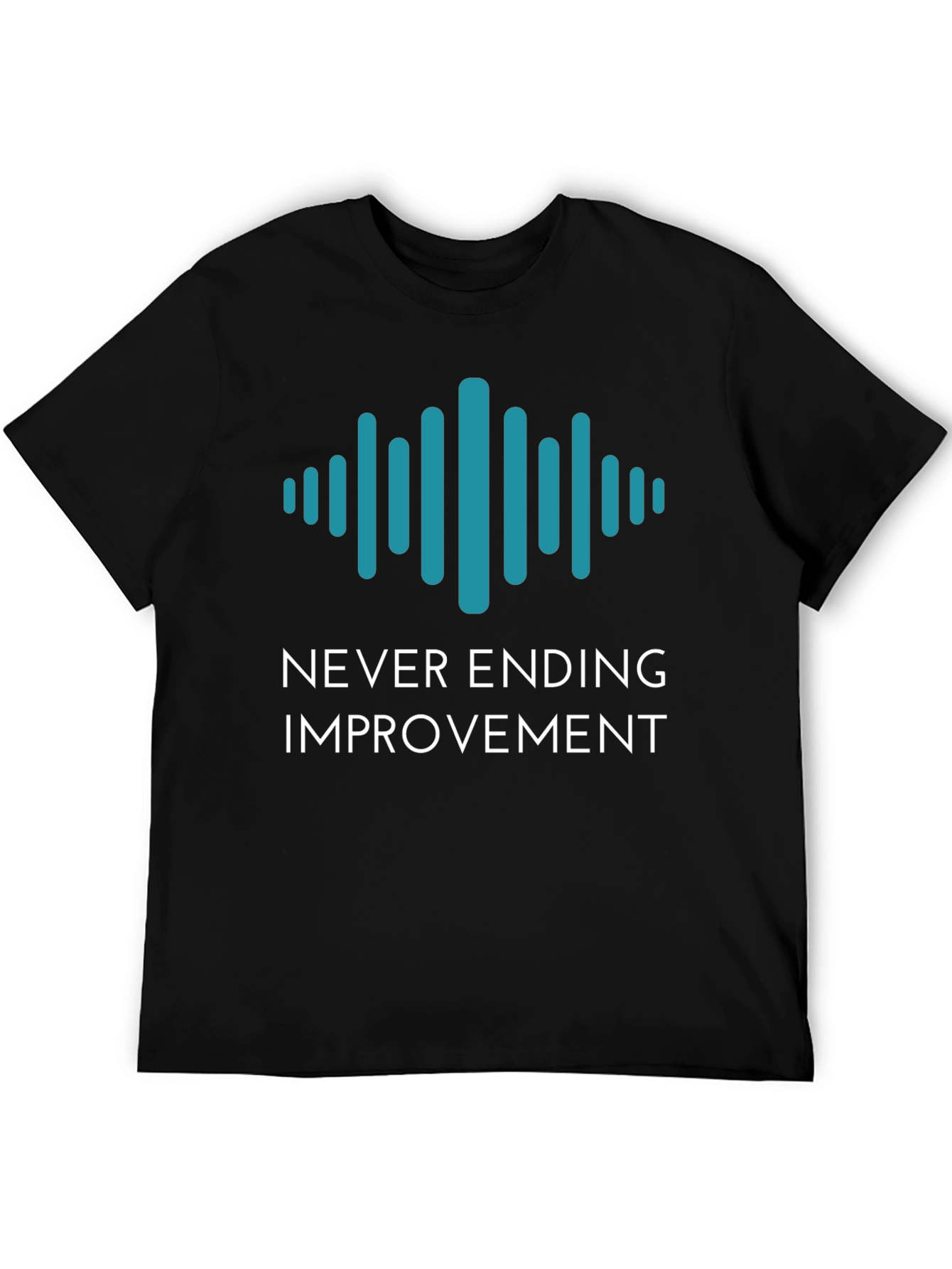 Black Never Ending Improvement Graphic Tee view 5
