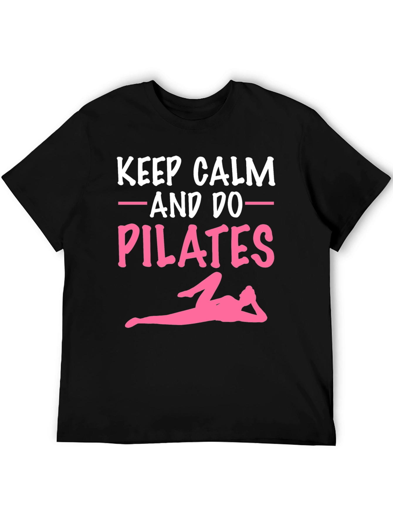 Black Keep Calm & Do Pilates Graphic Tee view 5