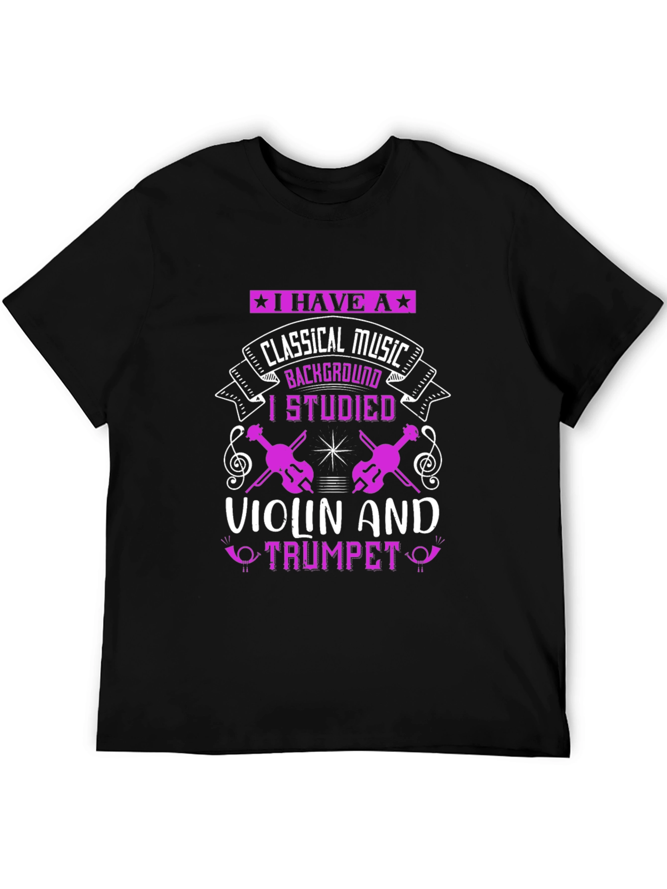 Classical Music T-Shirt - Violin and Trumpet Tee - 5