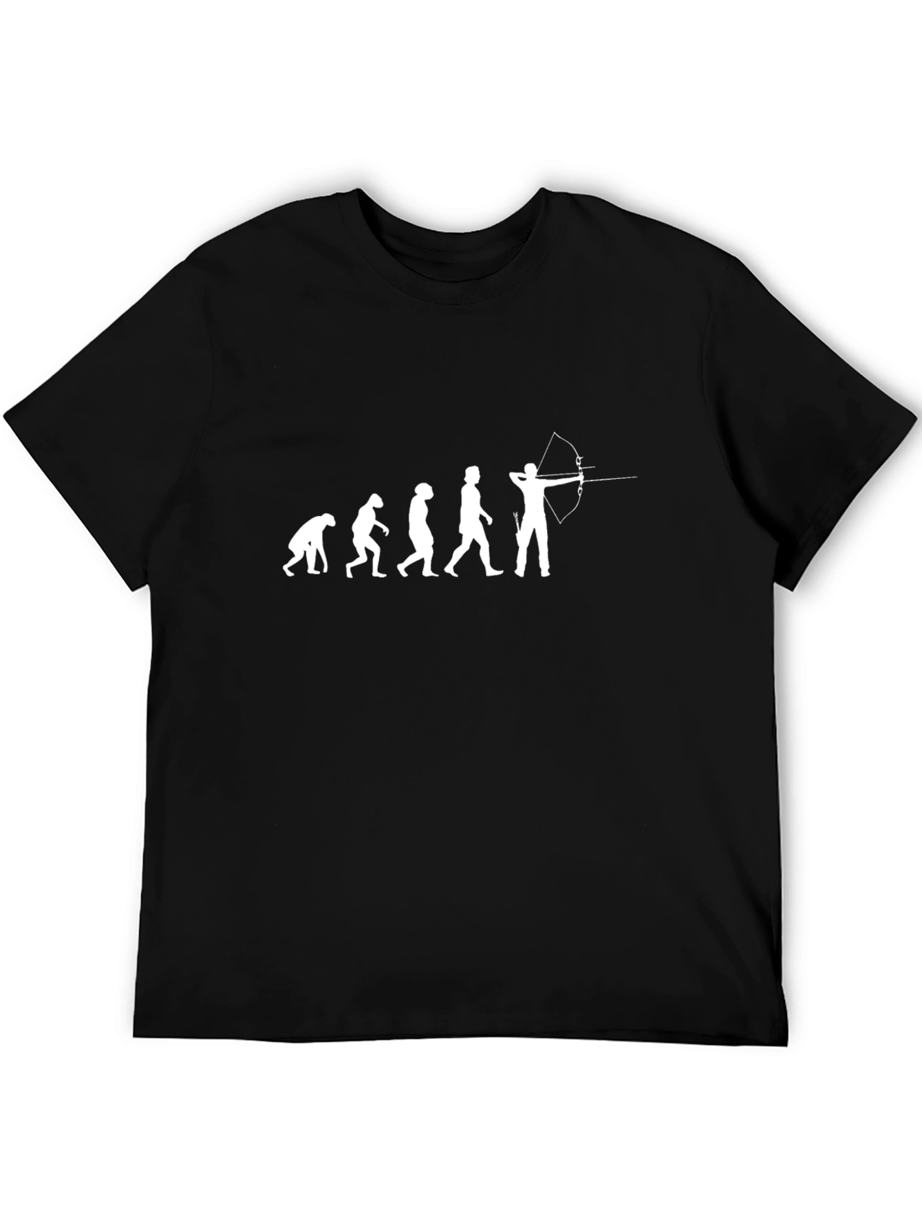 Black Evolution of Archery T-Shirt - Black Cotton Tee view 5