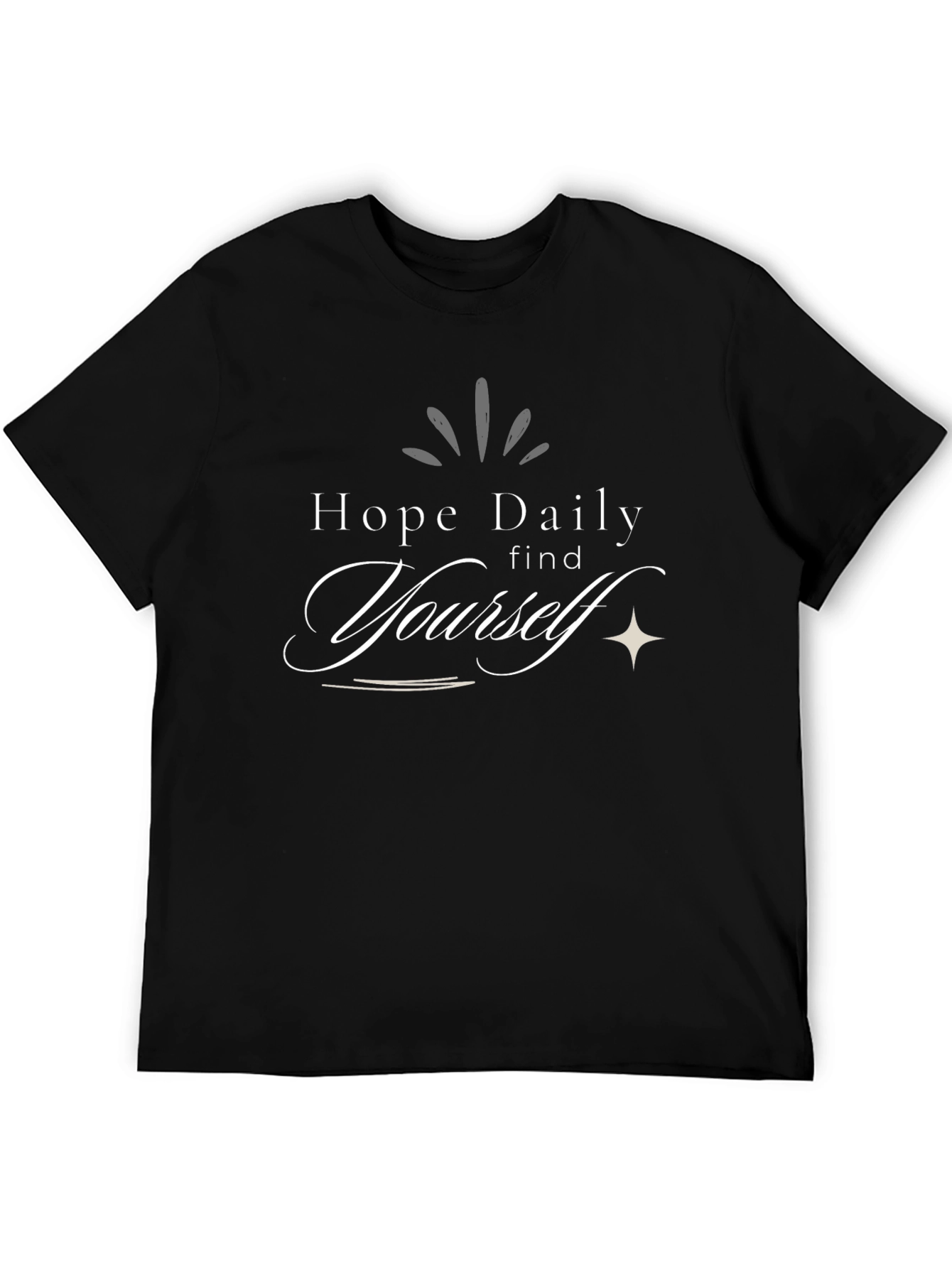 Black Hope Daily Find Yourself Black T-Shirt view 5