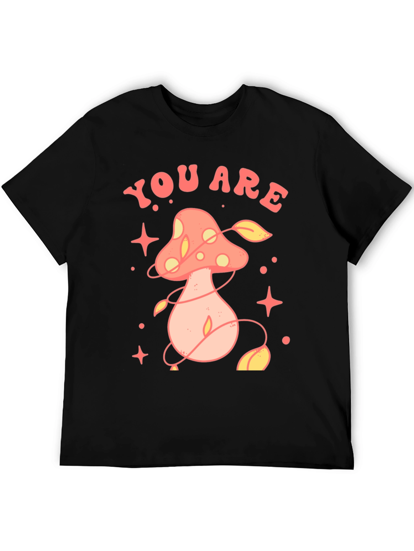 Black You Are Magic Mushroom Graphic Tee view 5