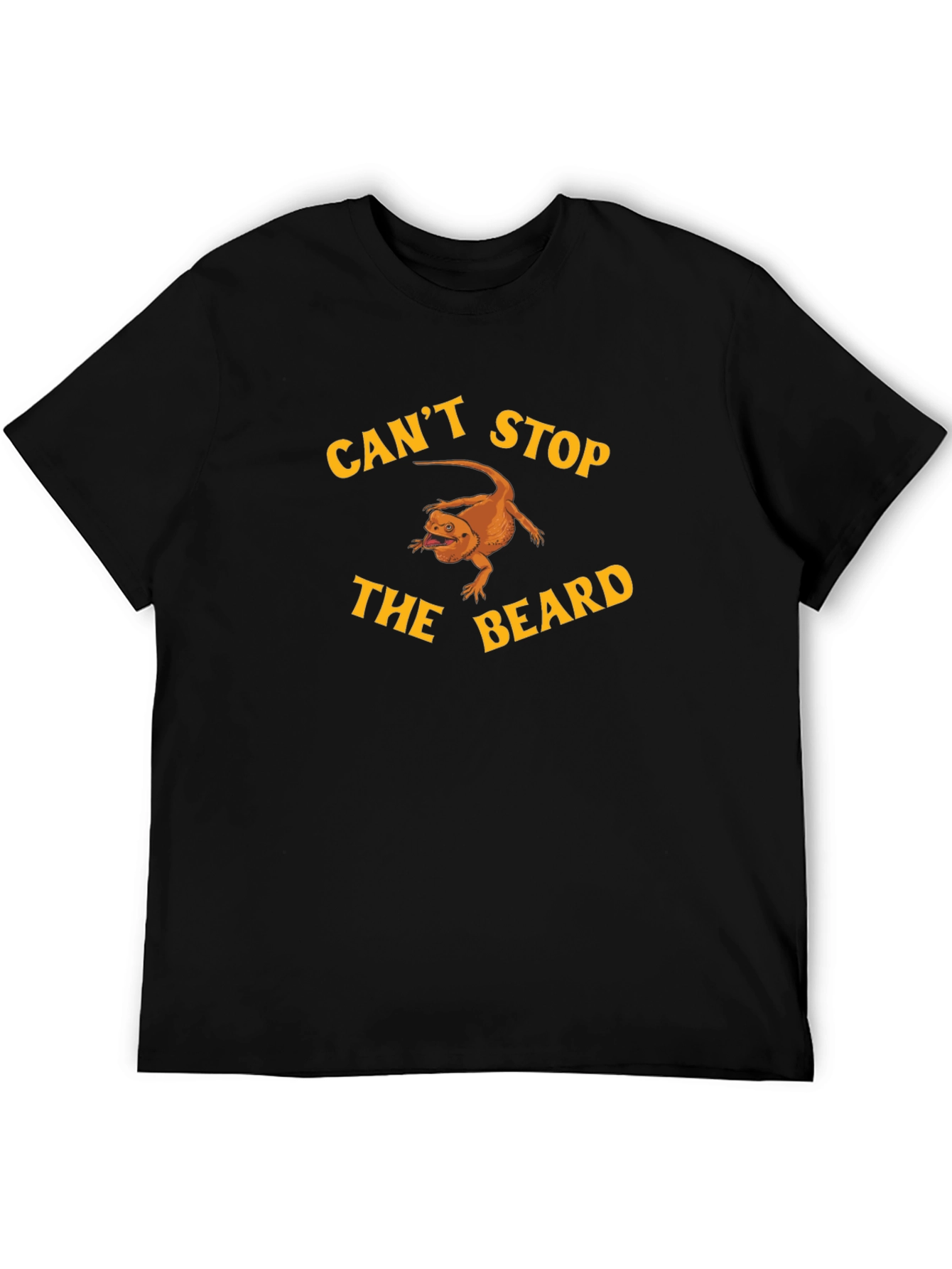 Black Can't Stop the Beard T-Shirt Bearded Dragon Lover Tee view 5