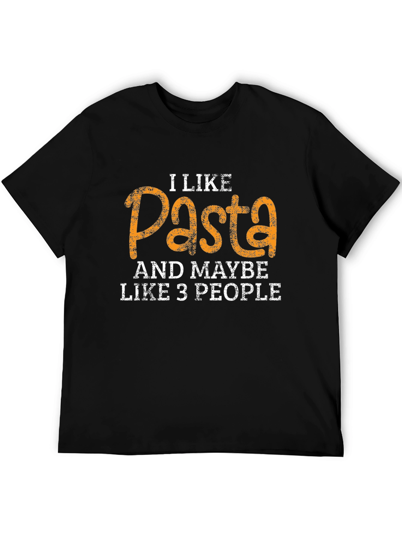 Black I Like Pasta Funny Graphic Tee view 5