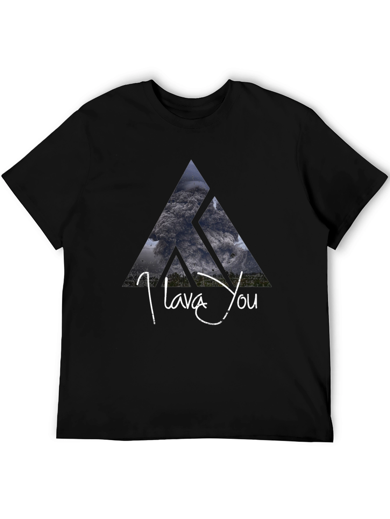 Black I Lava You Graphic Tee - Black view 5