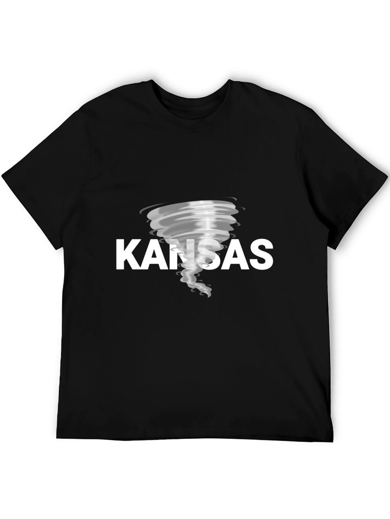 Black Kansas Tornado Graphic T-Shirt - Unisex view 5