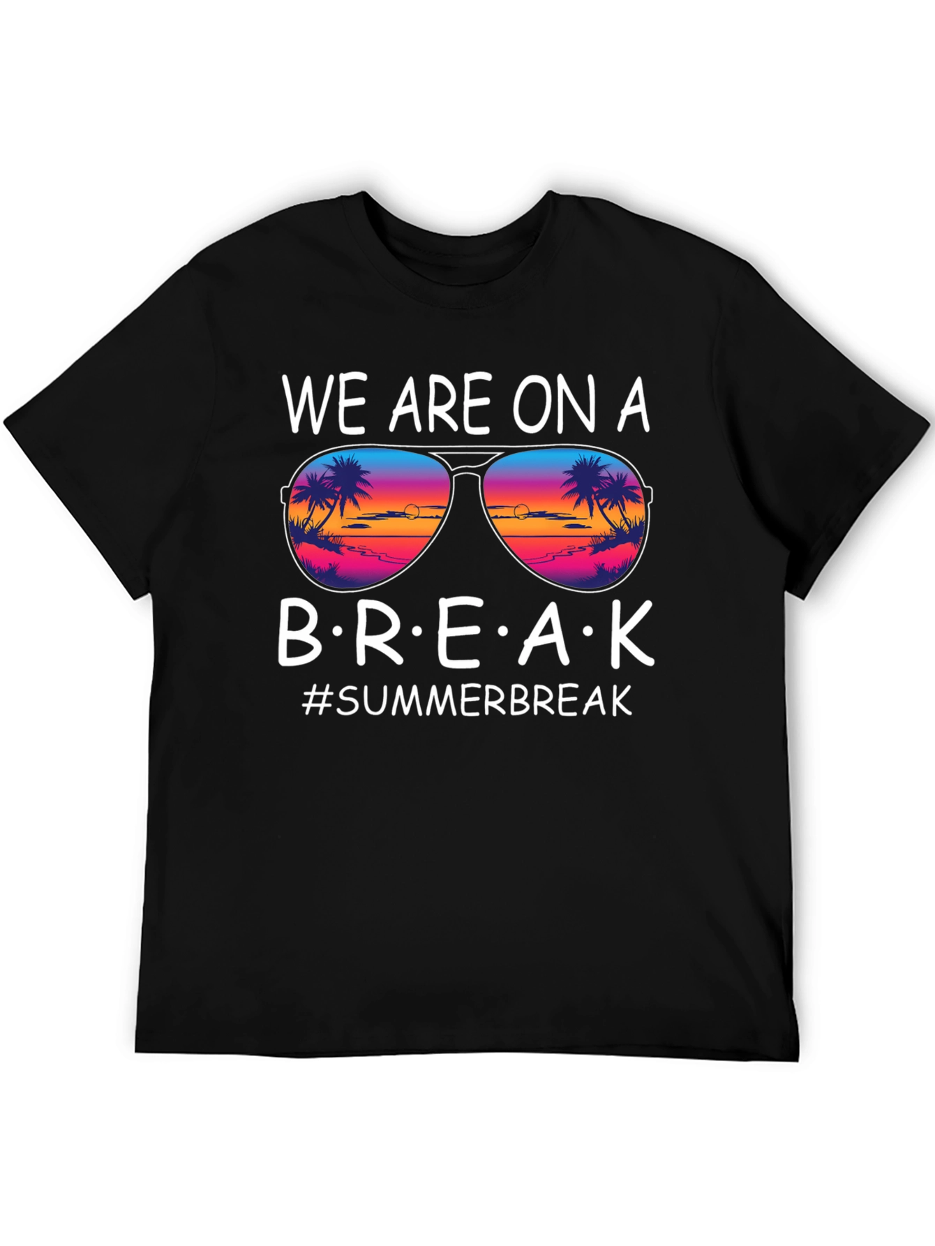 Black Summer Break T-Shirt view 5