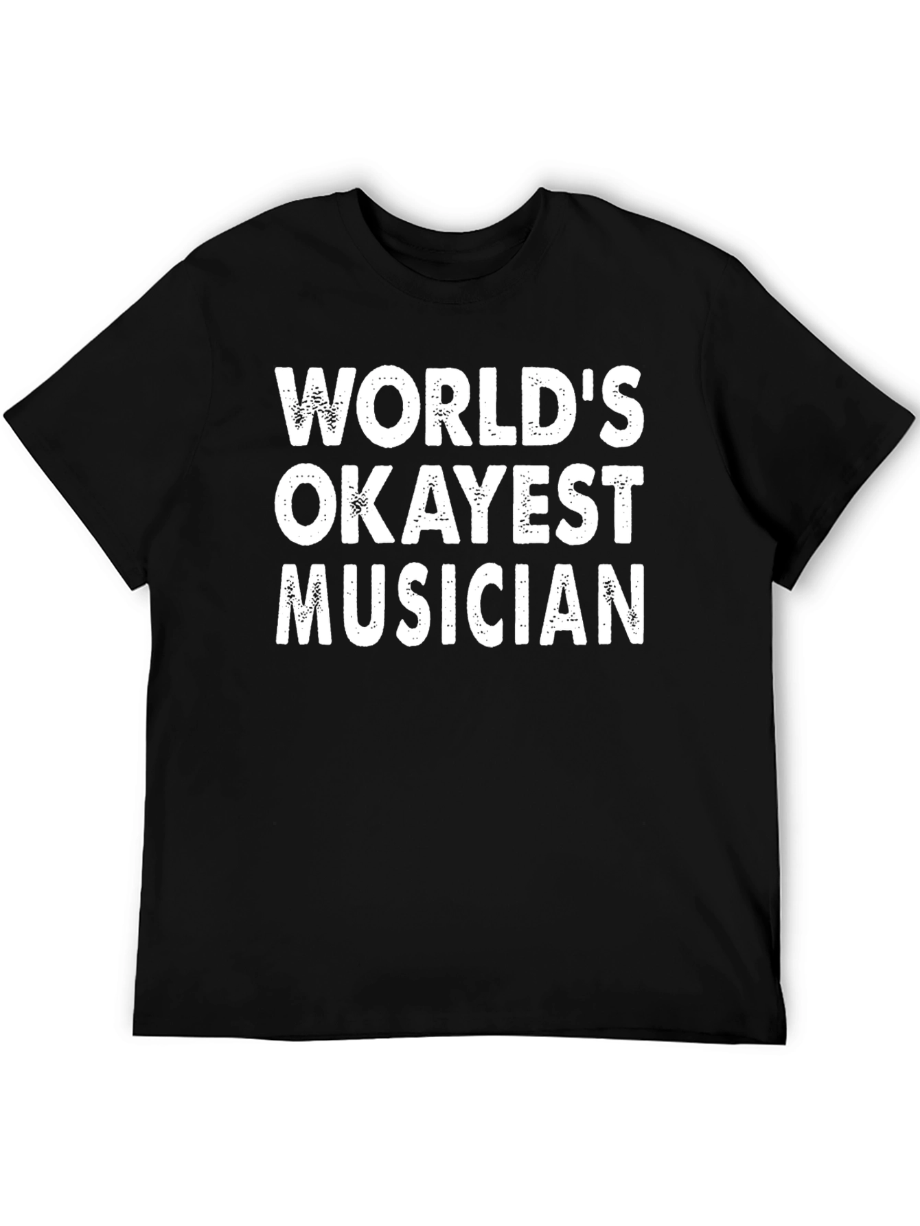 Black World's Okayest Musician Graphic T-Shirt view 5
