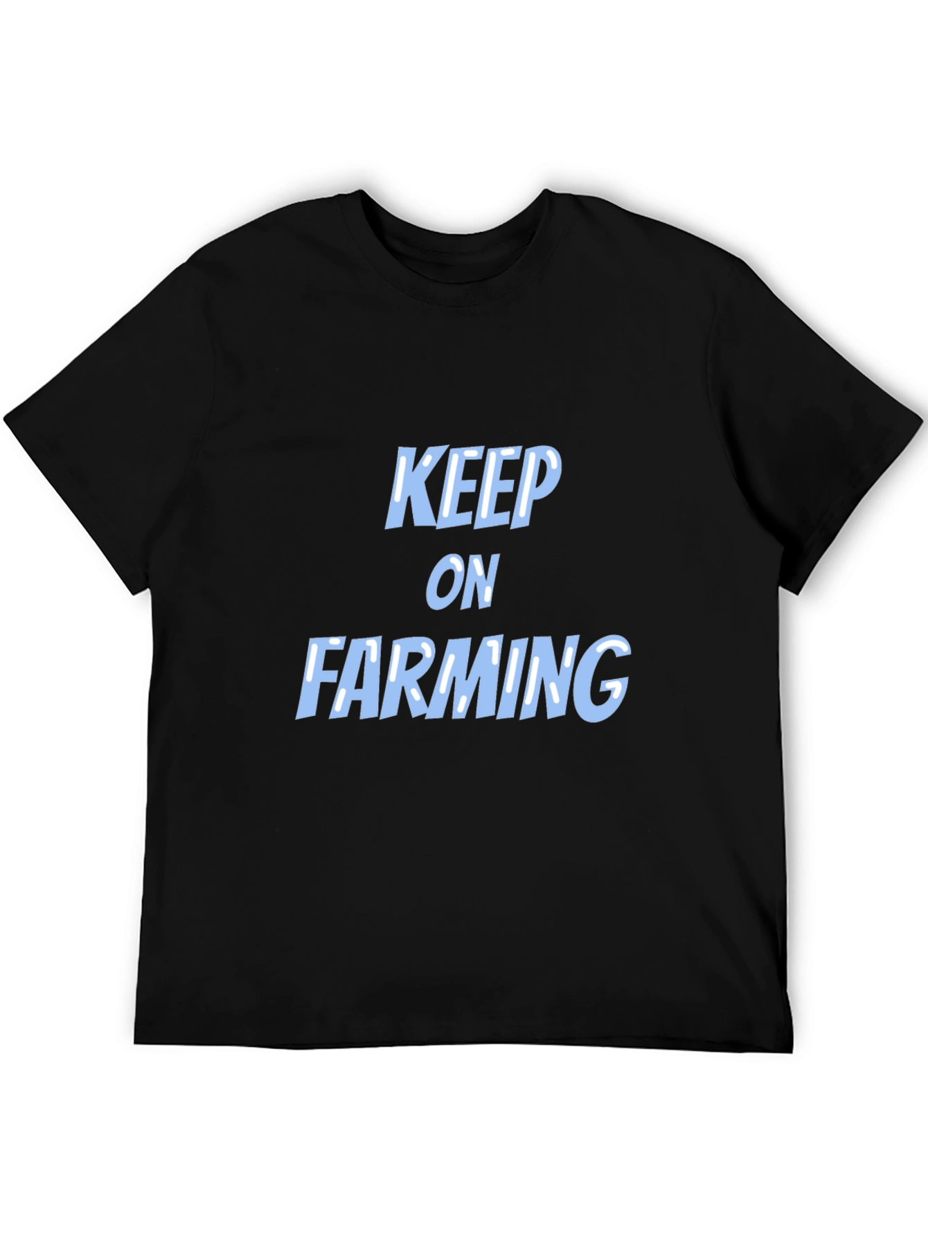 Black Keep on Farming Black T-Shirt view 5