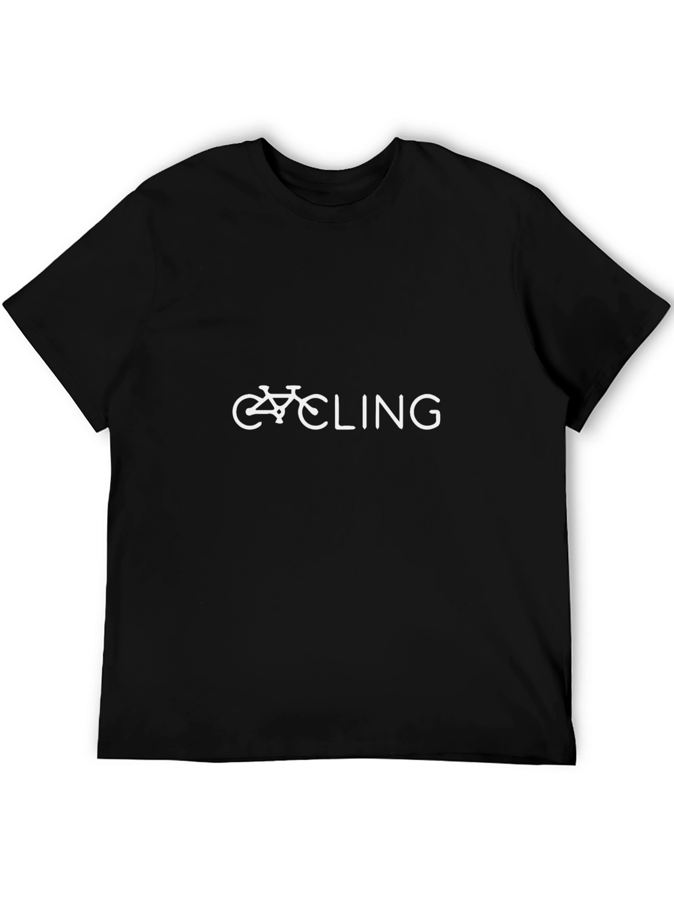 Black Cycling Graphic T-Shirt - Black view 5