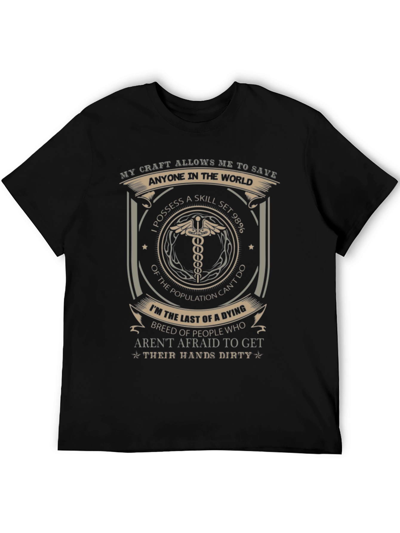 Black Medical Professional Graphic T-Shirt view 5