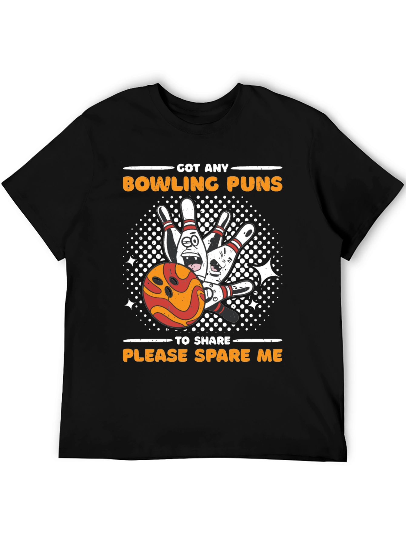 Black Bowling Pun T-Shirt view 5