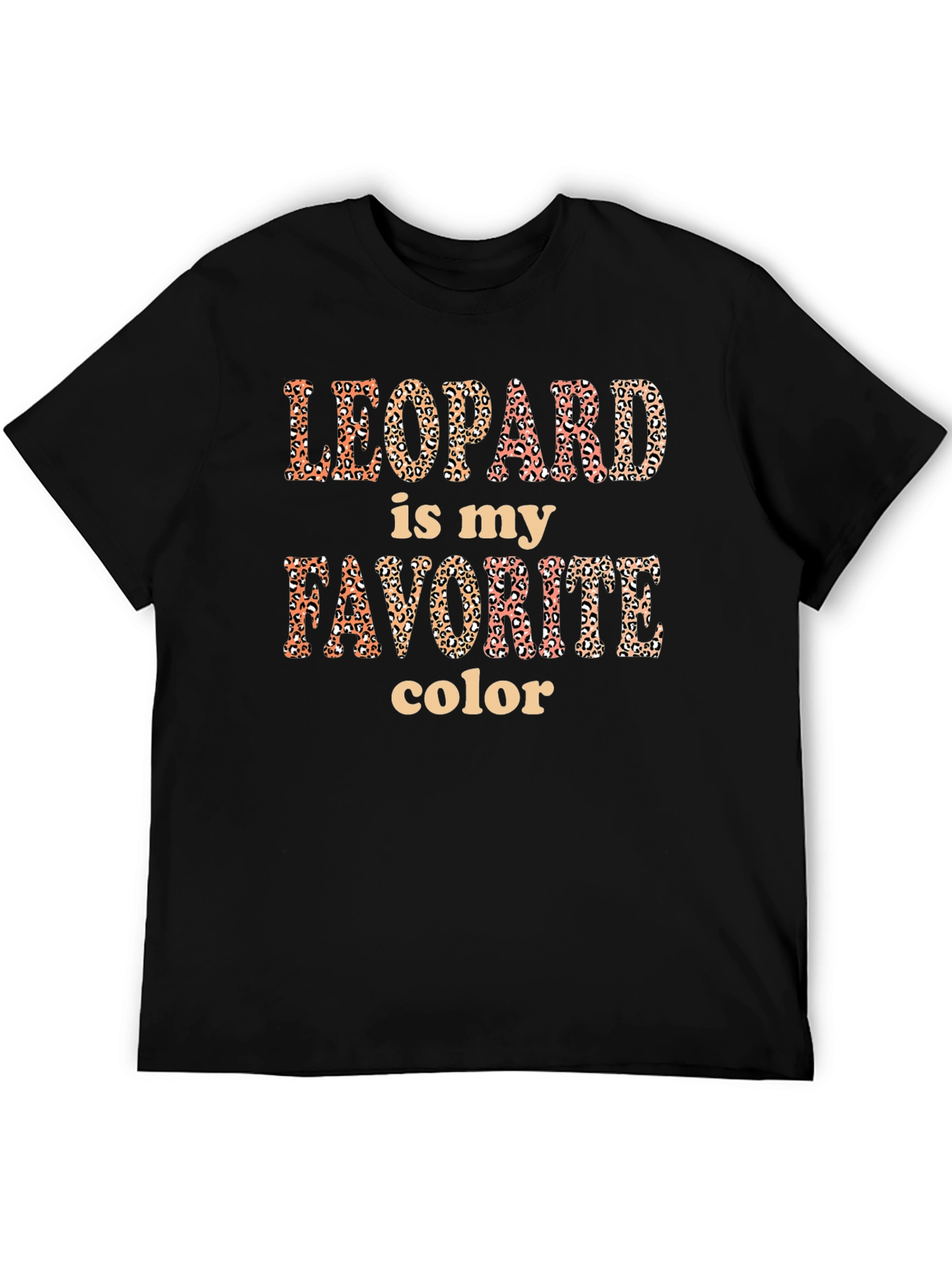 Black Leopard is My Favorite Color T-Shirt view 5