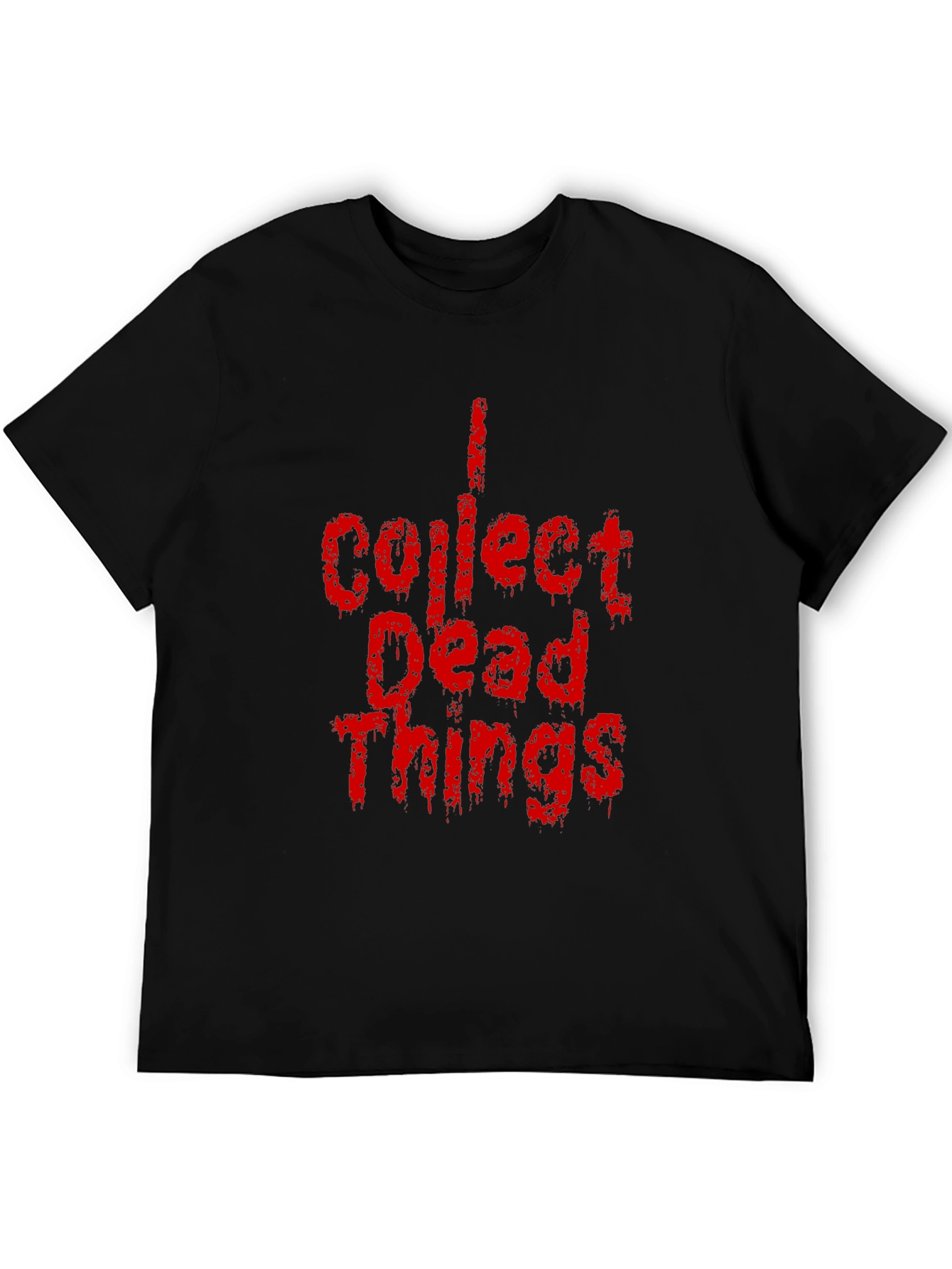 Black I Collect Dead Things Graphic Tee - Black view 5