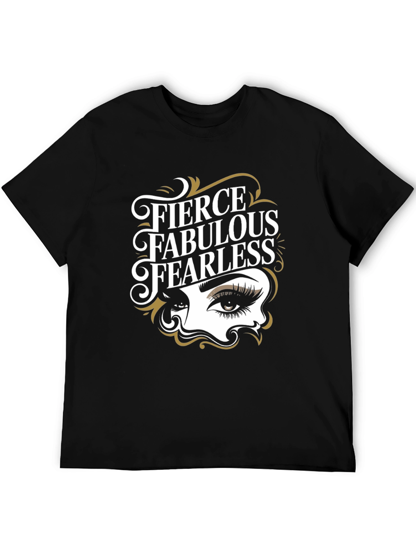 Black Fierce Fabulous Fearless Graphic Tee view 5