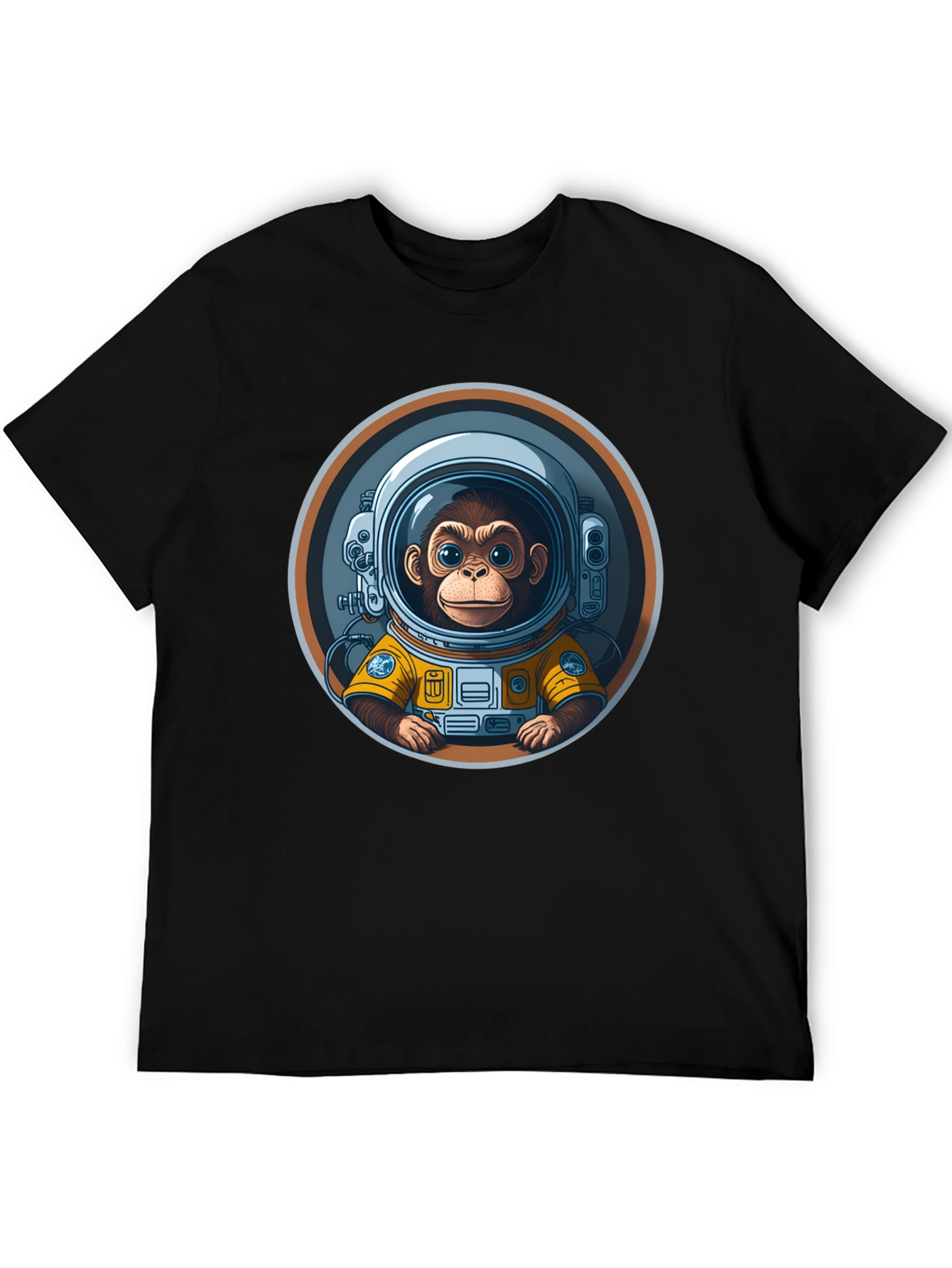 Black Monkey Astronaut Graphic Tee view 5