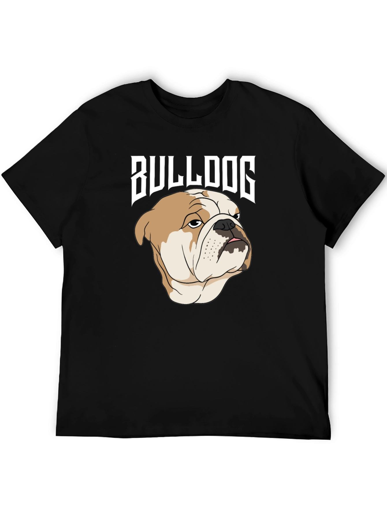 Black Bulldog Graphic Tee - Men's Black T-Shirt view 5