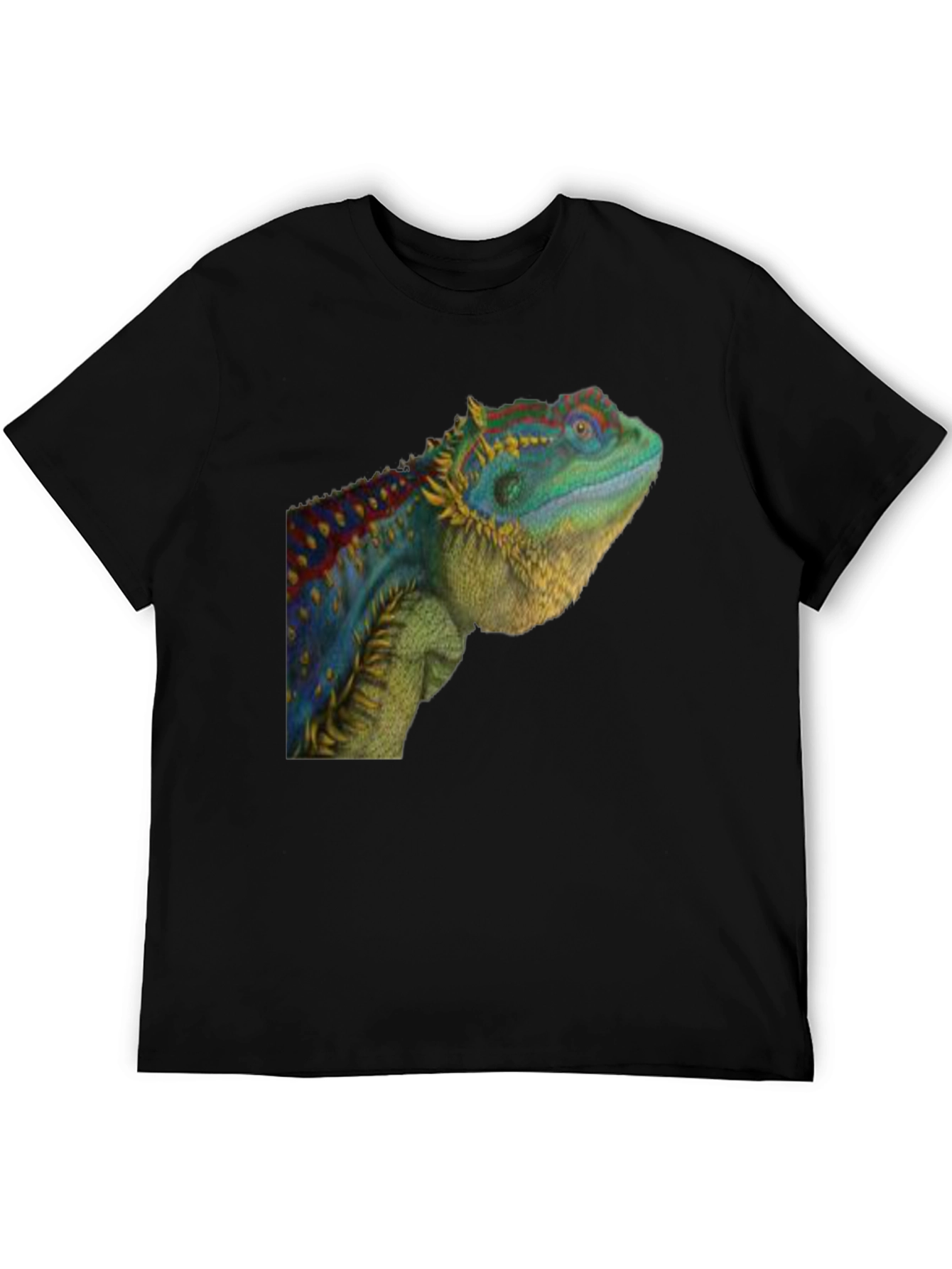 Black Lizard Graphic T-Shirt - Cool Reptile Tee view 5