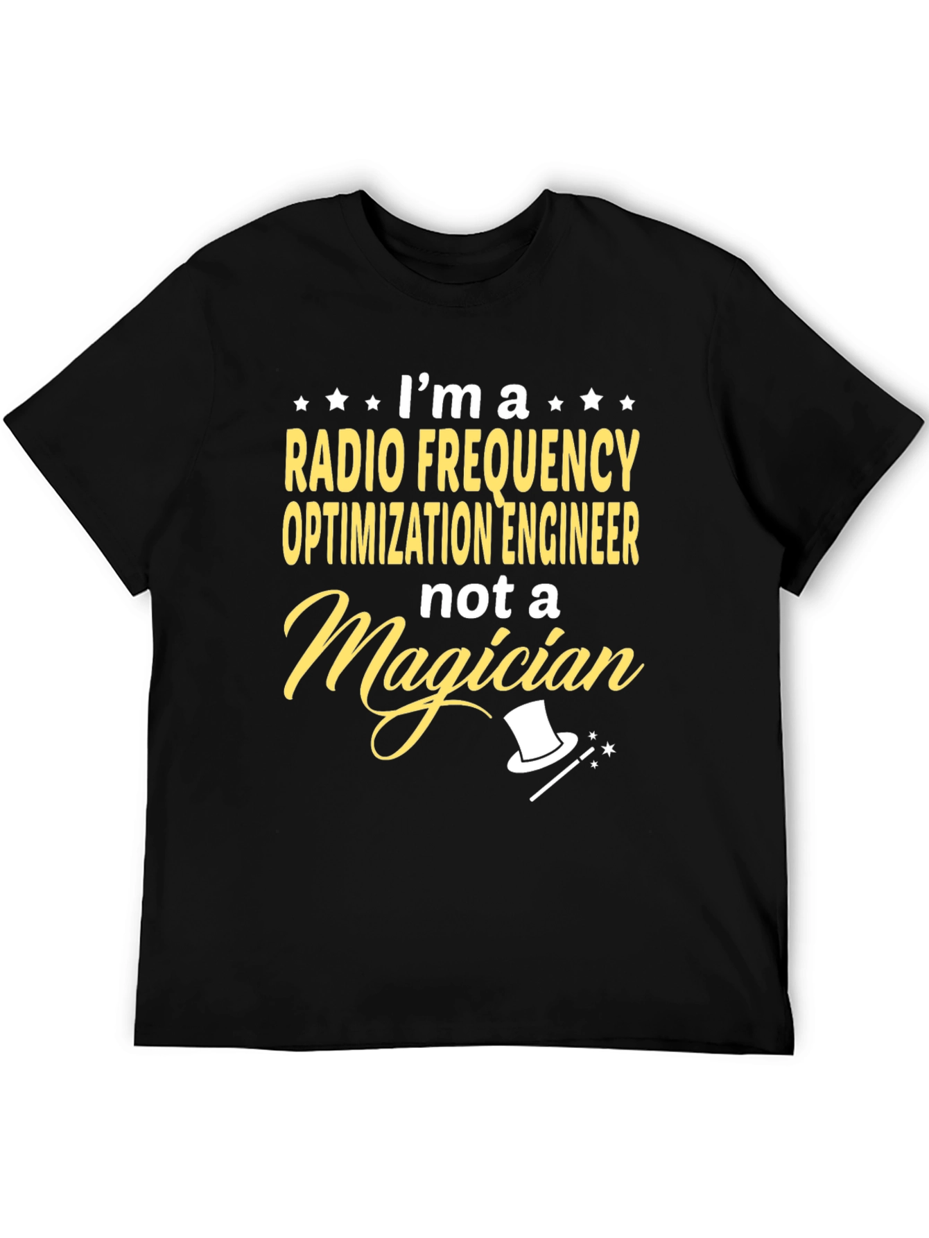 Black Radio Frequency Engineer T-Shirt view 5
