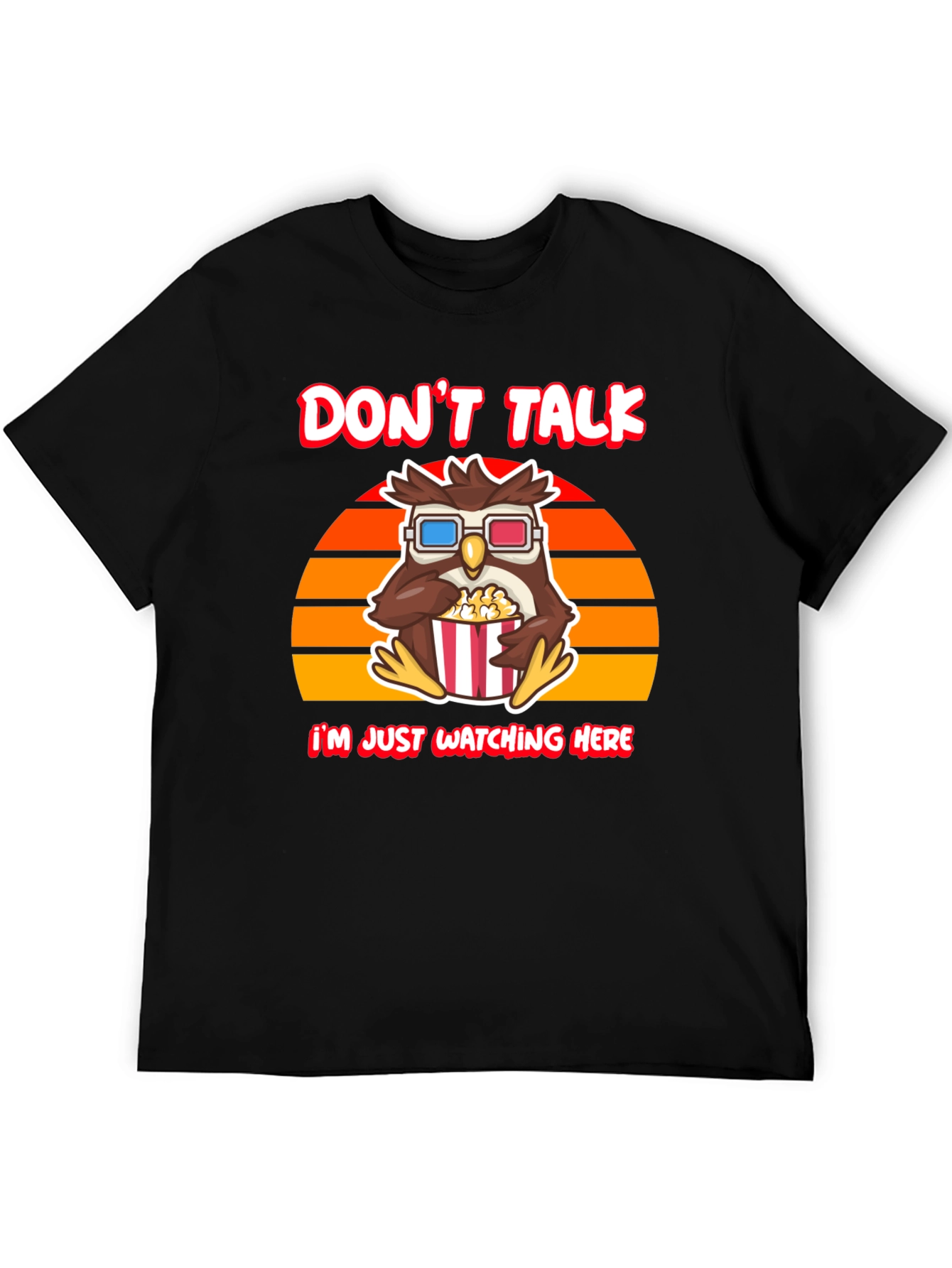 Black Don't Talk T-Shirt - Owl Watching Movie Tee view 5