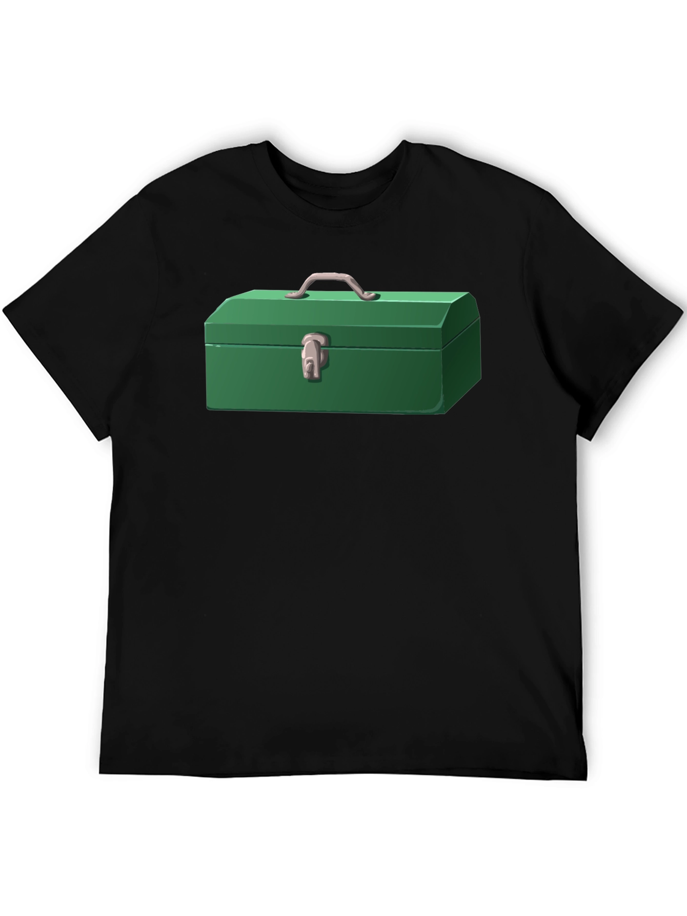 Black Toolbox T-Shirt: Cartoon Graphic Tee view 5