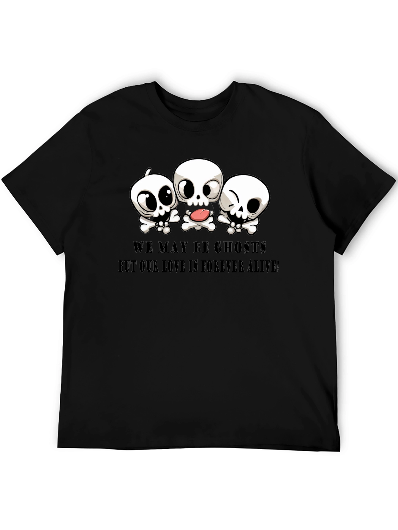Black Ghost Love T-Shirt view 5