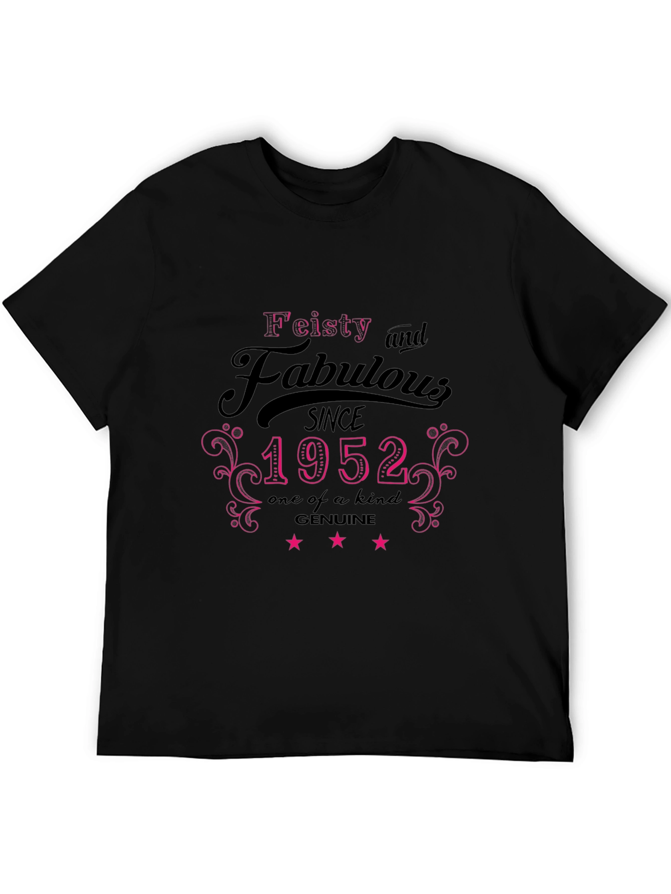 Black Feisty & Fabulous Since 1952 T-Shirt view 5