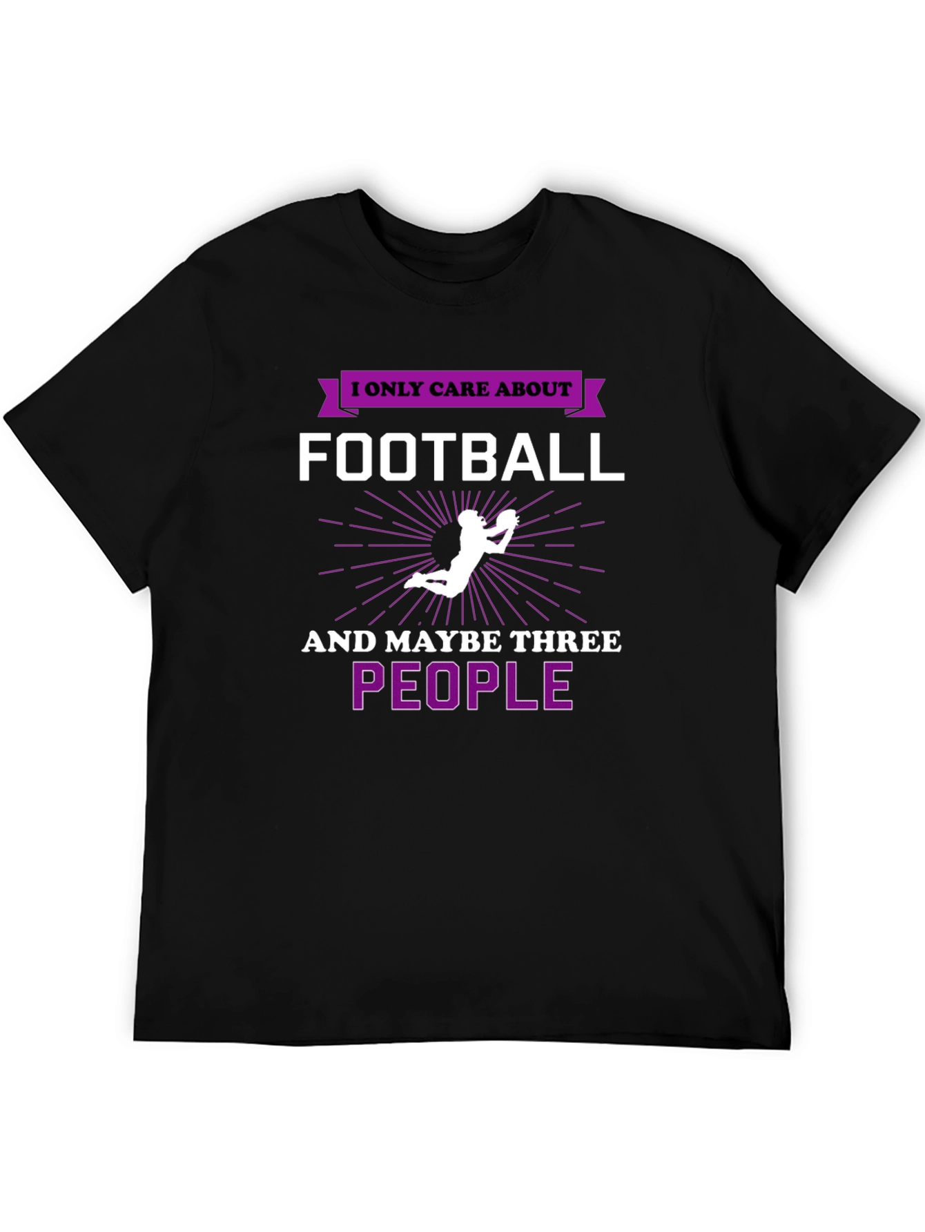 Black Football Obsessed Graphic Tee - Sports Fan Apparel view 5