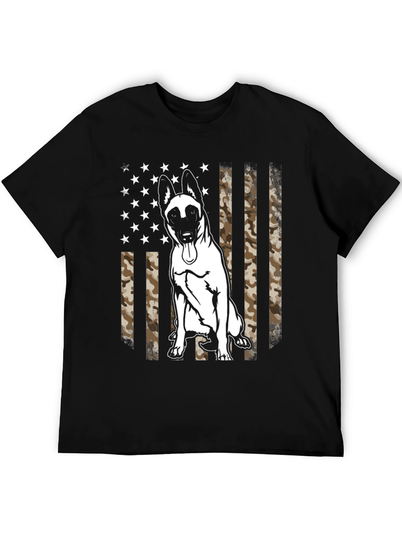 Belgian Malinois Camo Flag T-Shirt - 5