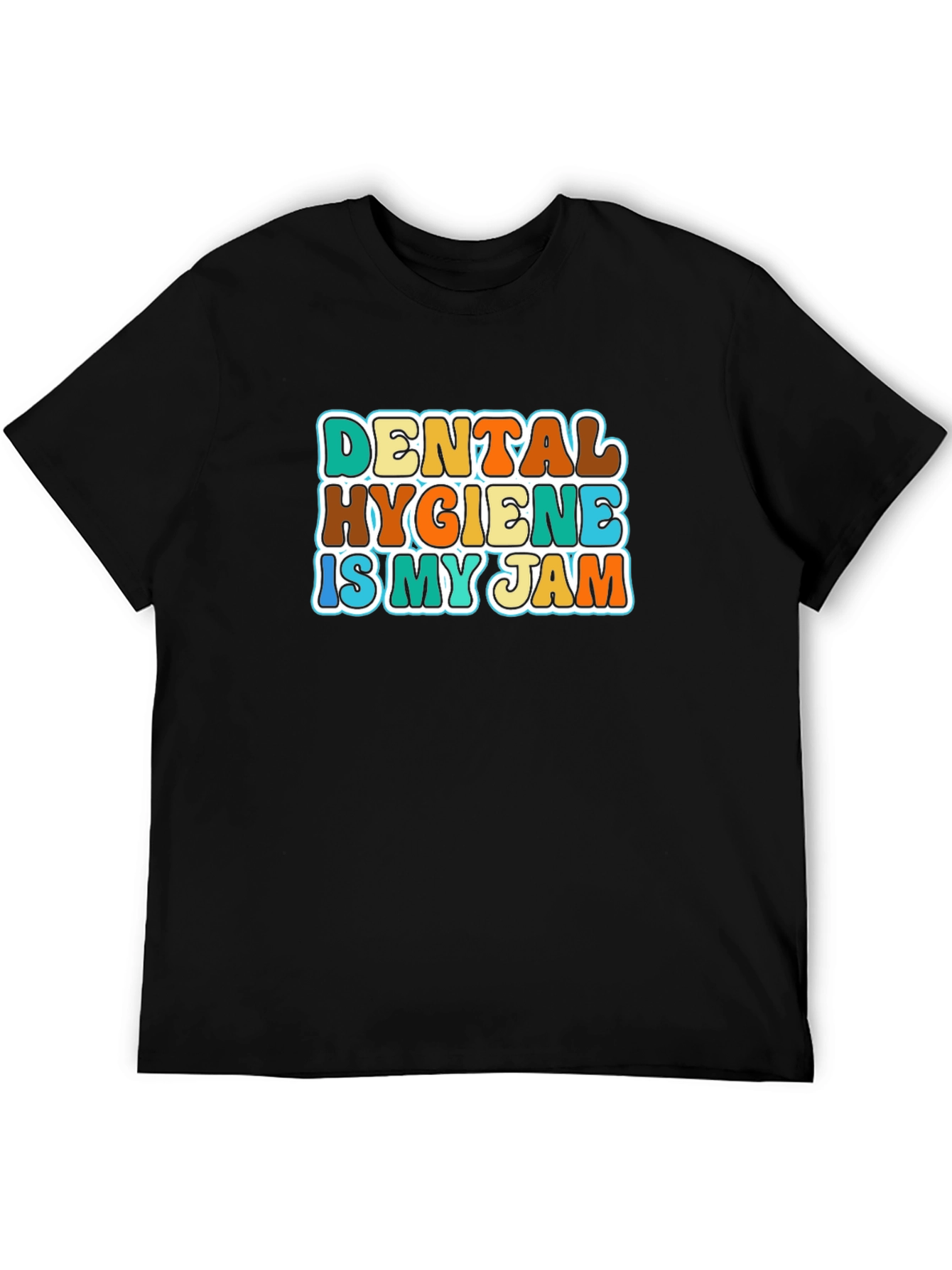 Black Dental Hygiene Is My Jam Retro T-Shirt view 5