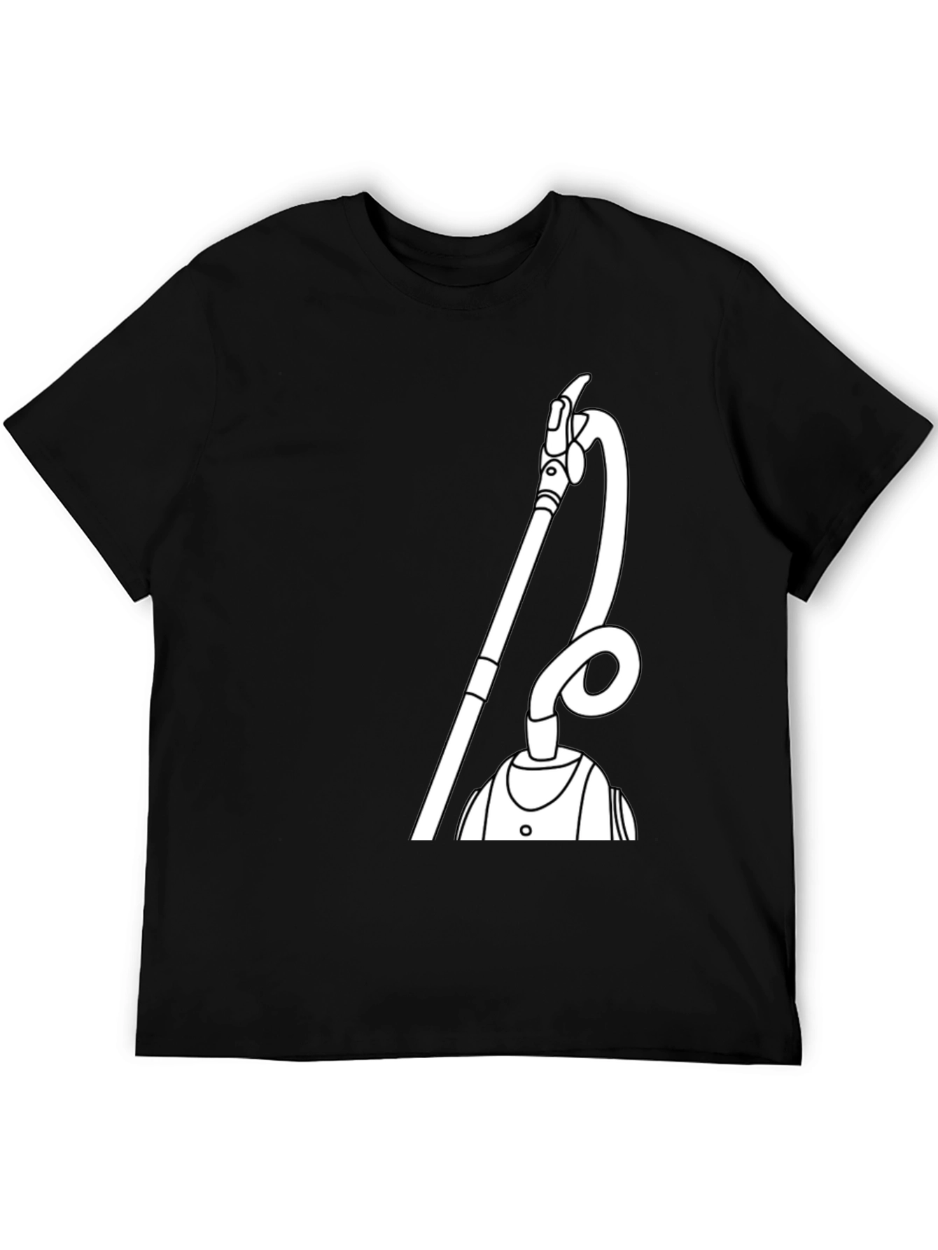 Black Funny Vacuum T-Shirt - Unique Graphic Tee view 5